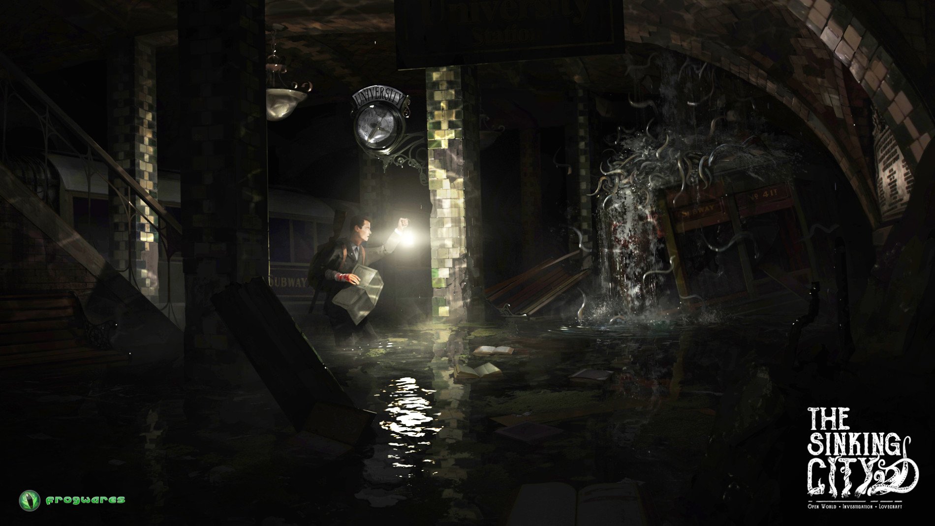 video game The Sinking City sinking city horror underwater Image