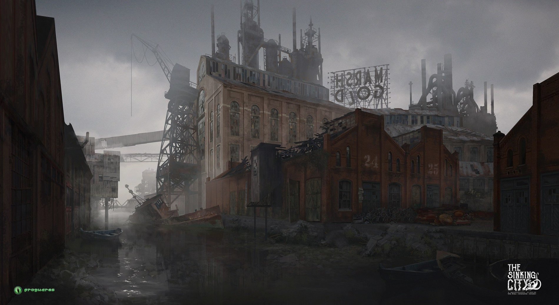video game The Sinking City abandoned industrial urban Image