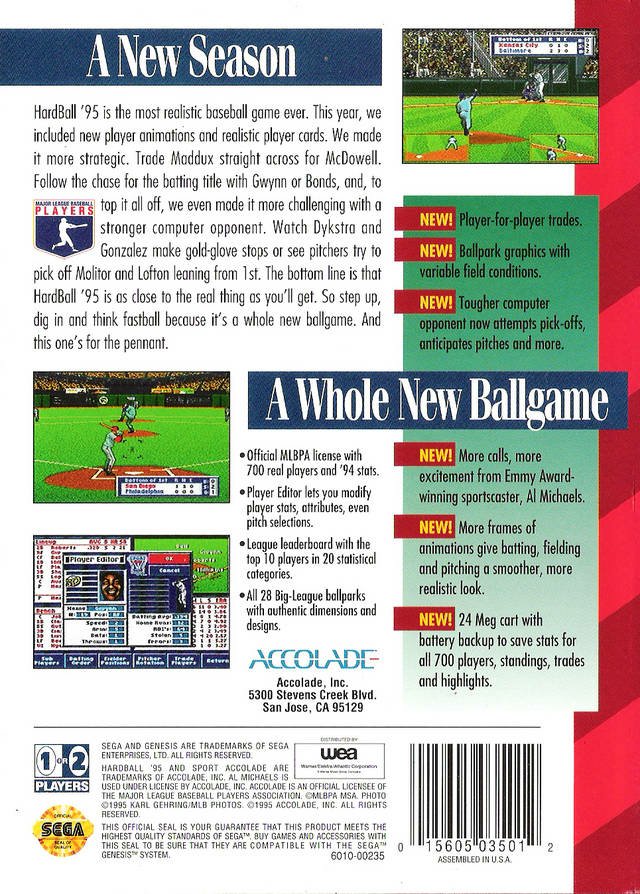 video game HardBall '95 Image