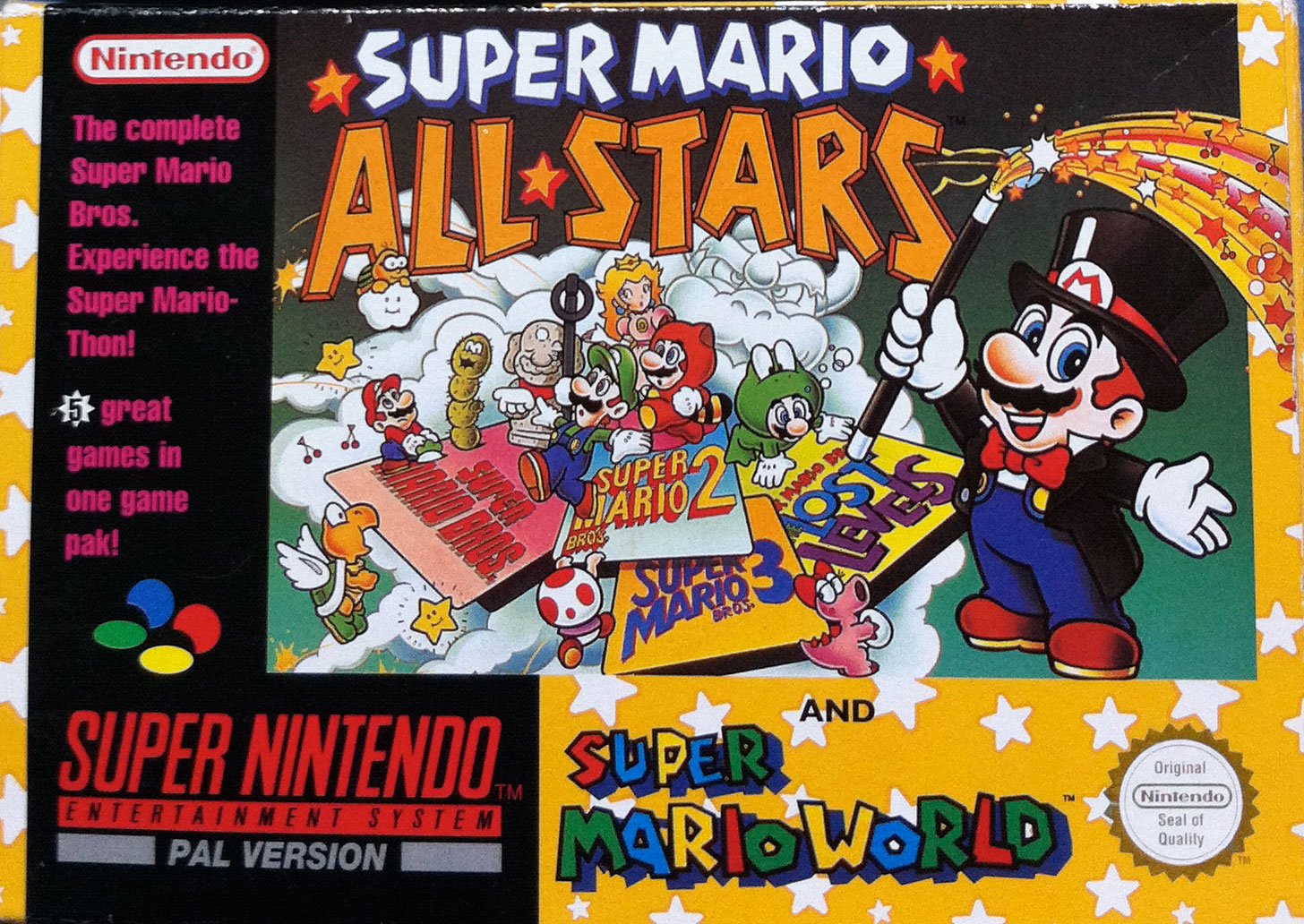 video game Super Mario All-Stars + Super Mario World Image