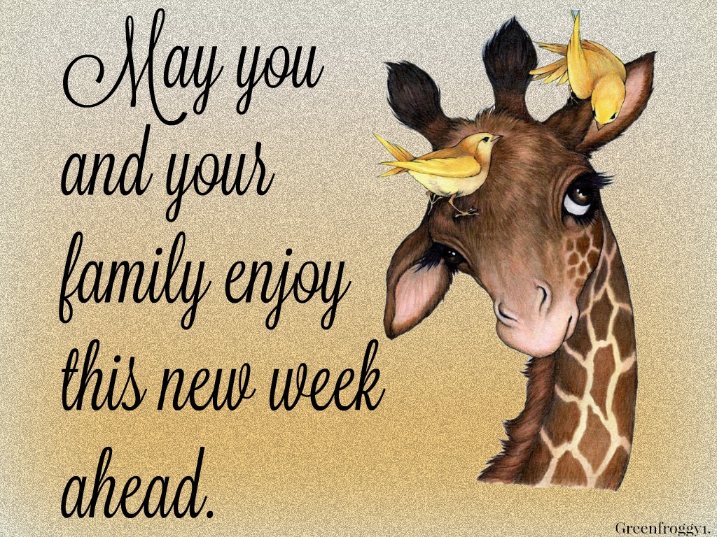 ENJOY NEW WEEK By GREENFROGGY1