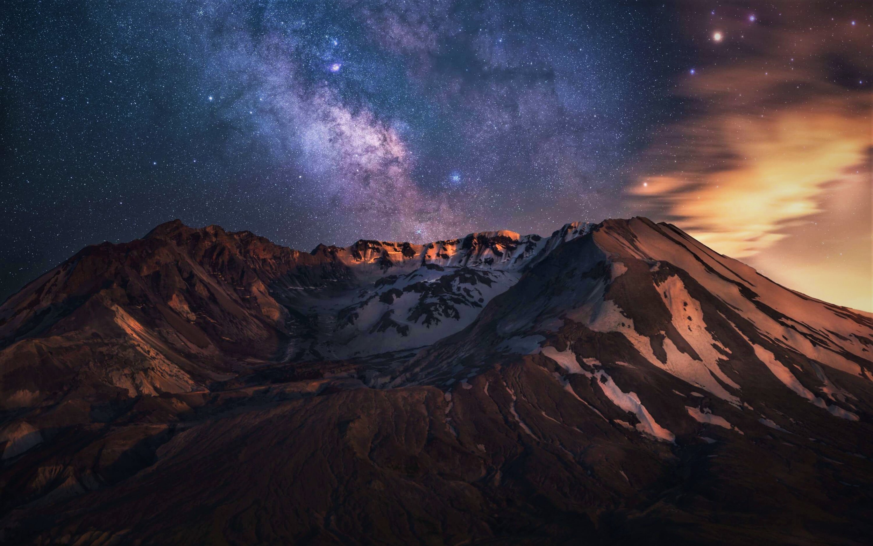 Milky Way over Mount St. Helens