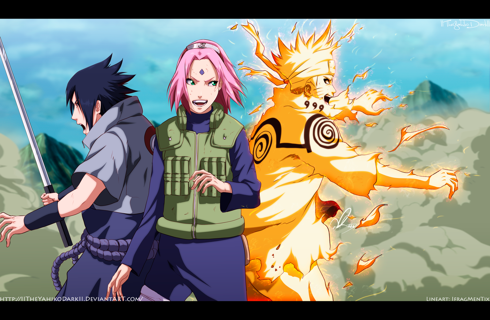 Naruto Uzumaki Sakura Haruno Sasuke Uchiha Anime Naruto Image