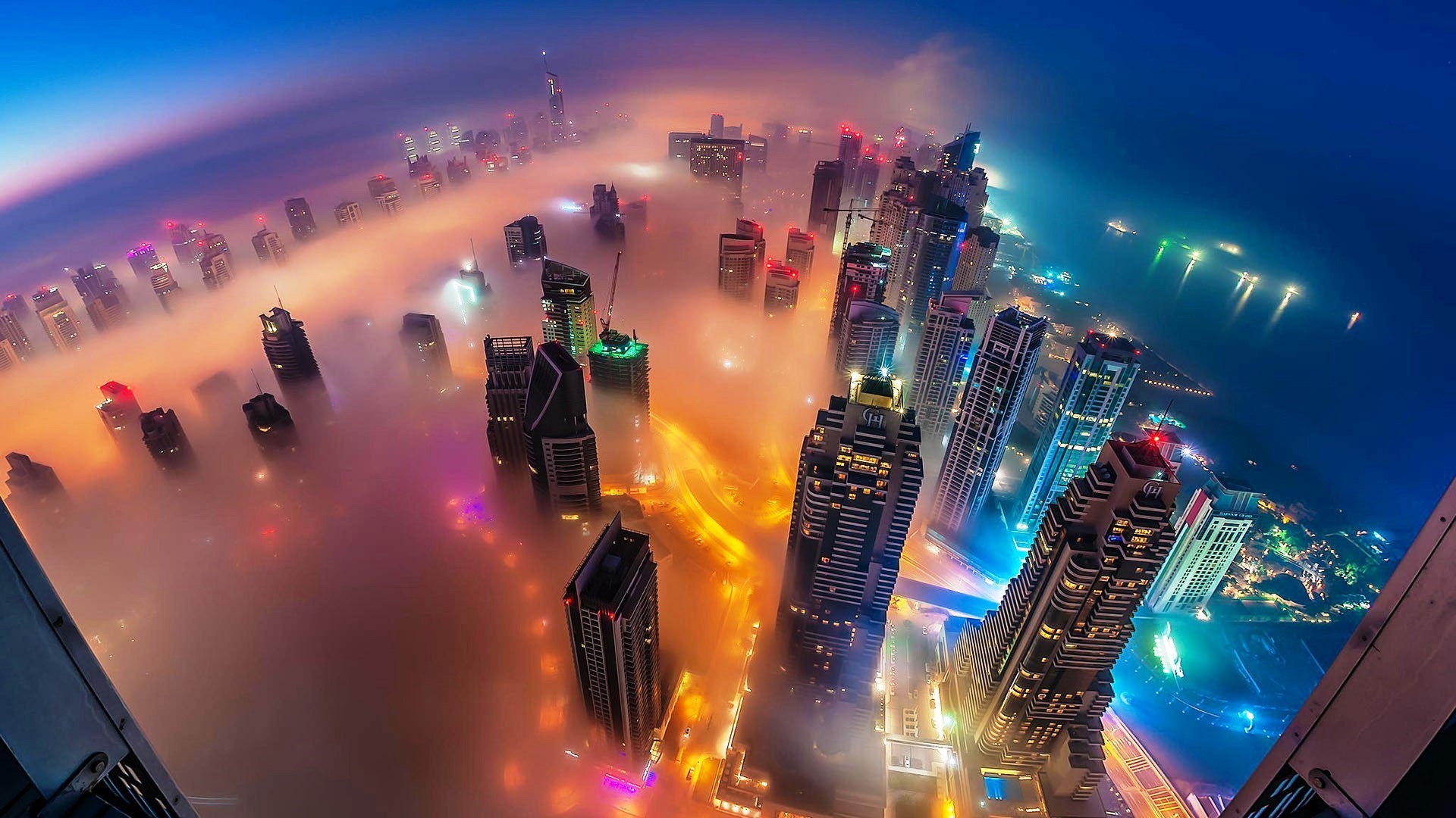 Fog over Dubai - Image Abyss