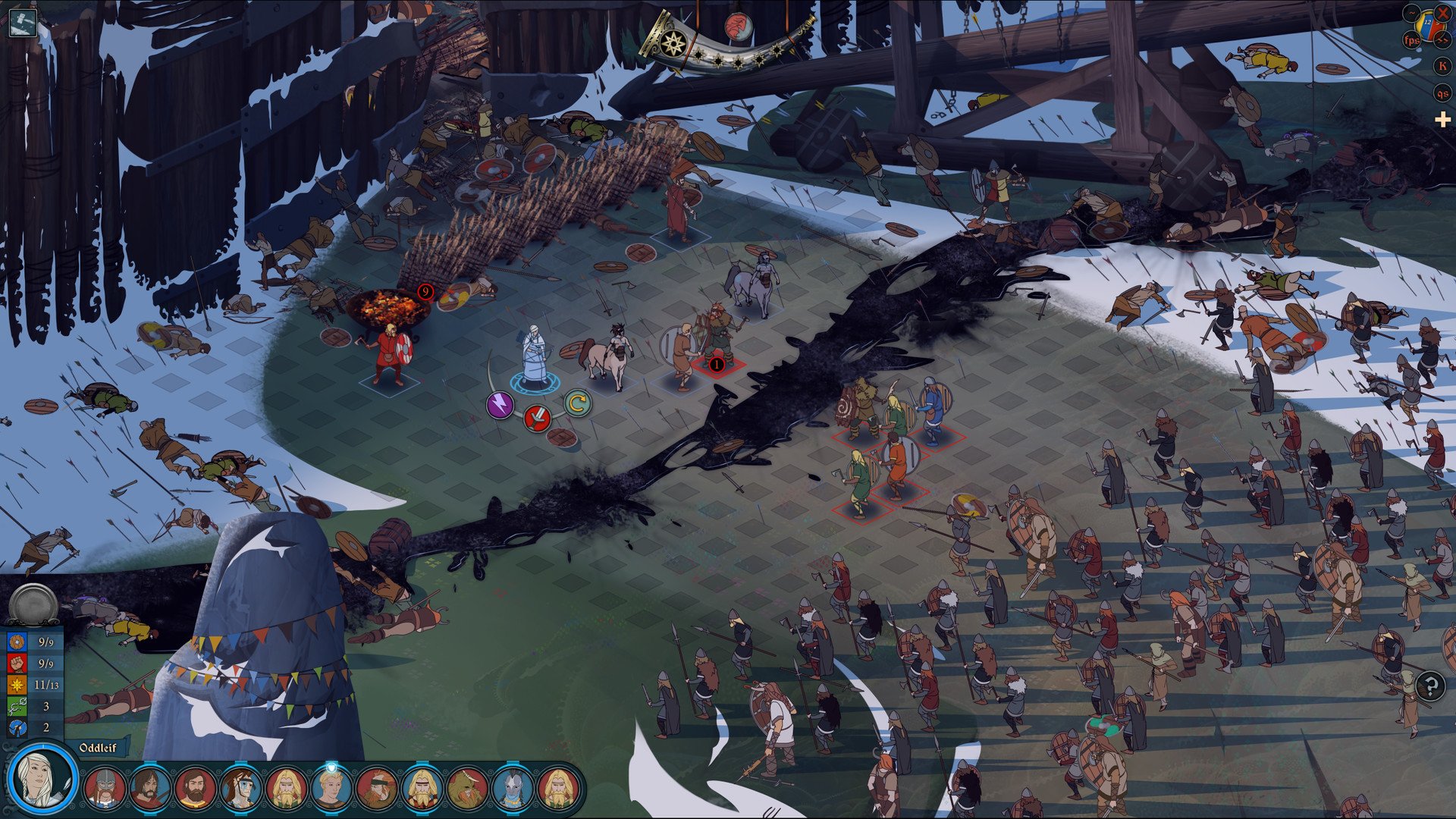 video game The Banner Saga 3 strategy game fantasy battle scene Image