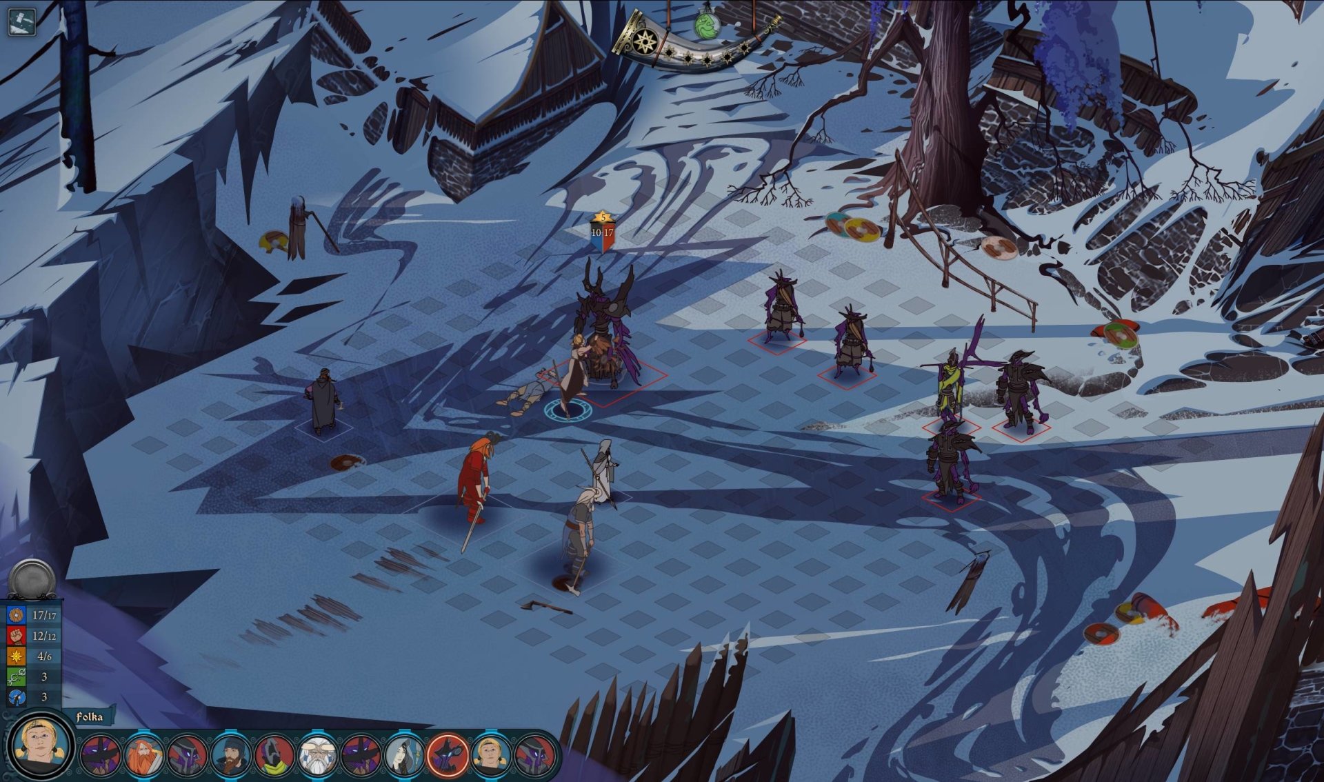 video game The Banner Saga 3 fantasy strategy game battle scene Image
