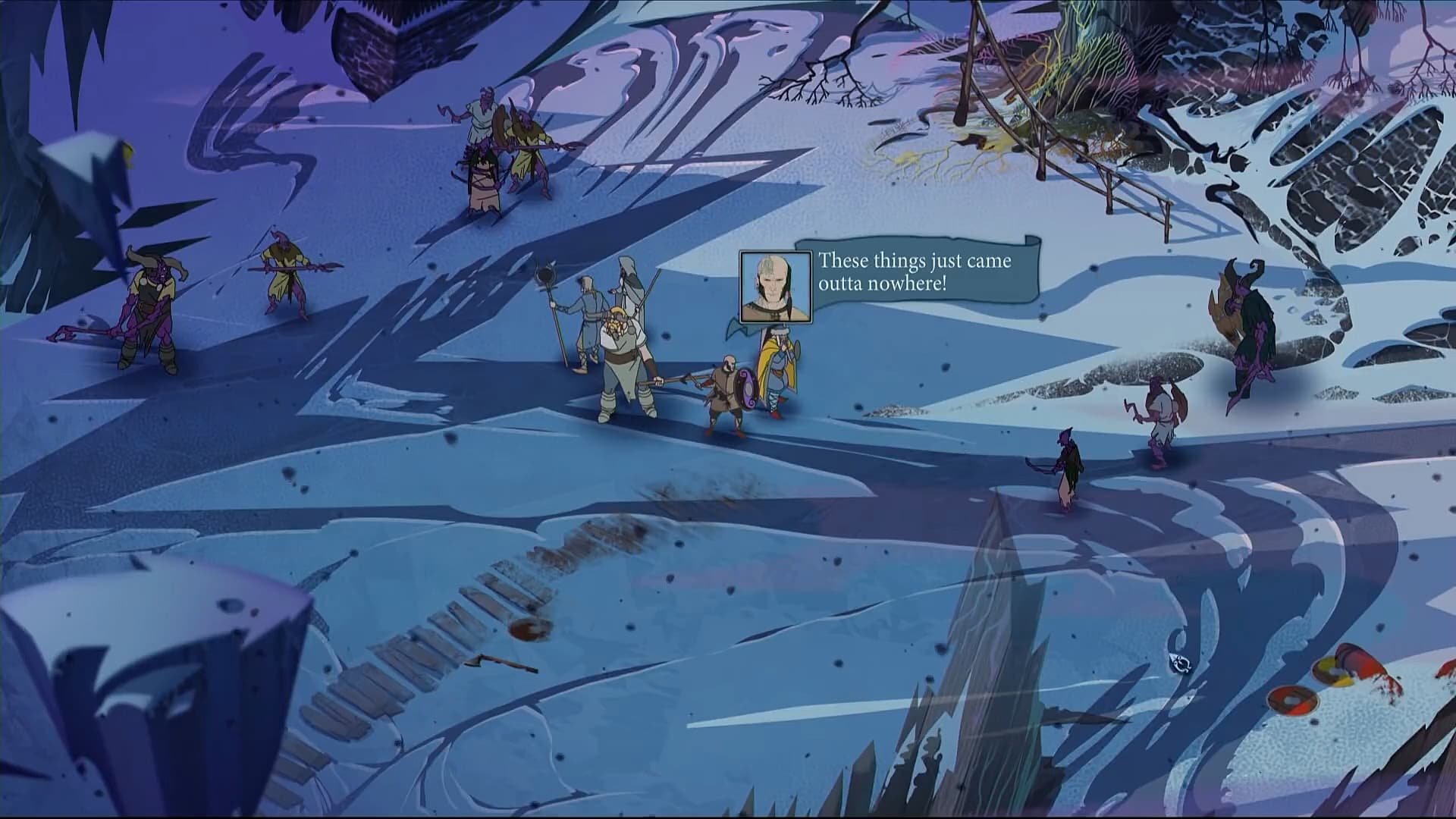 video game The Banner Saga 3 animation fantasy winter Image