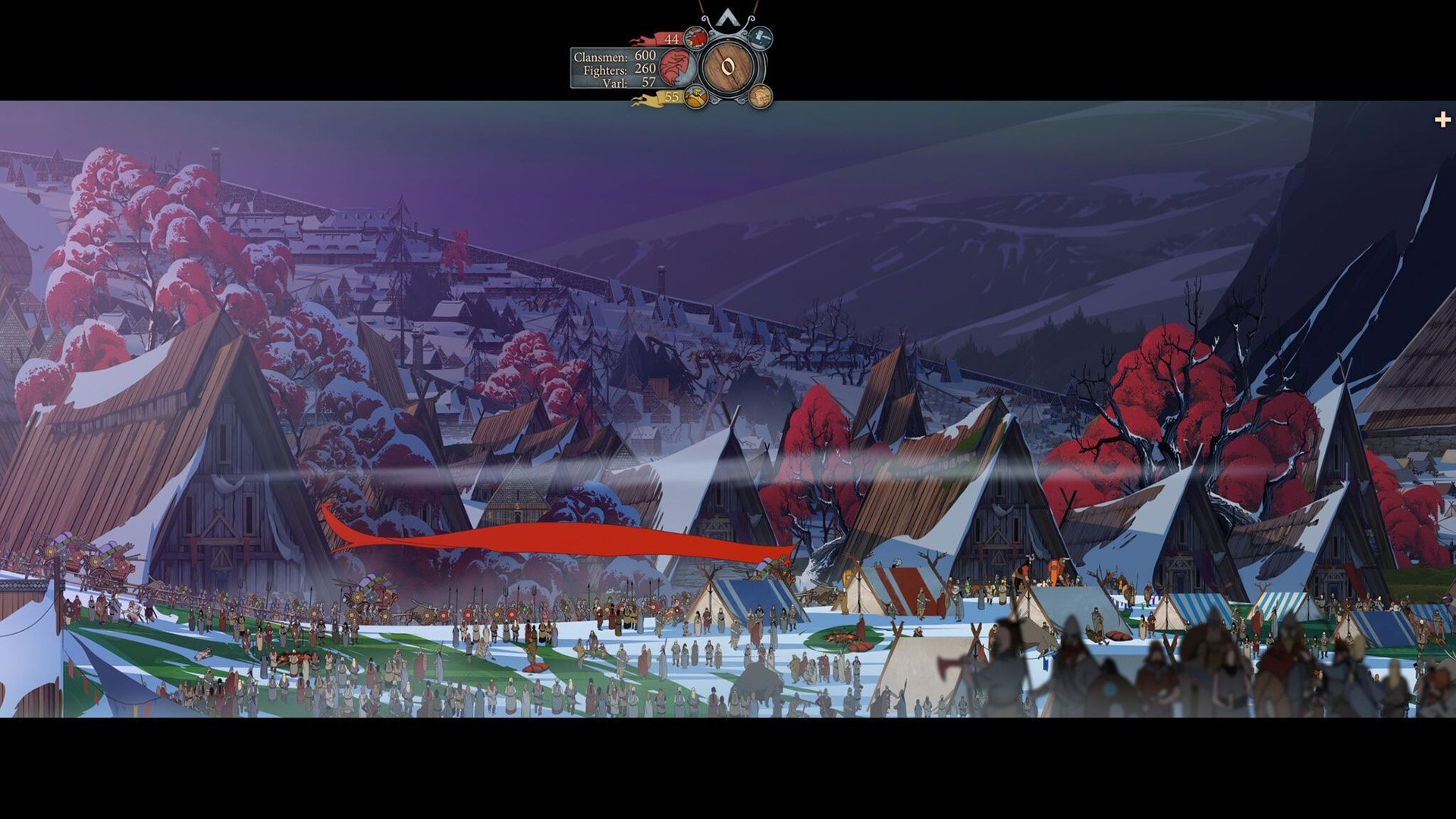video game The Banner Saga 3 winter village tents Image