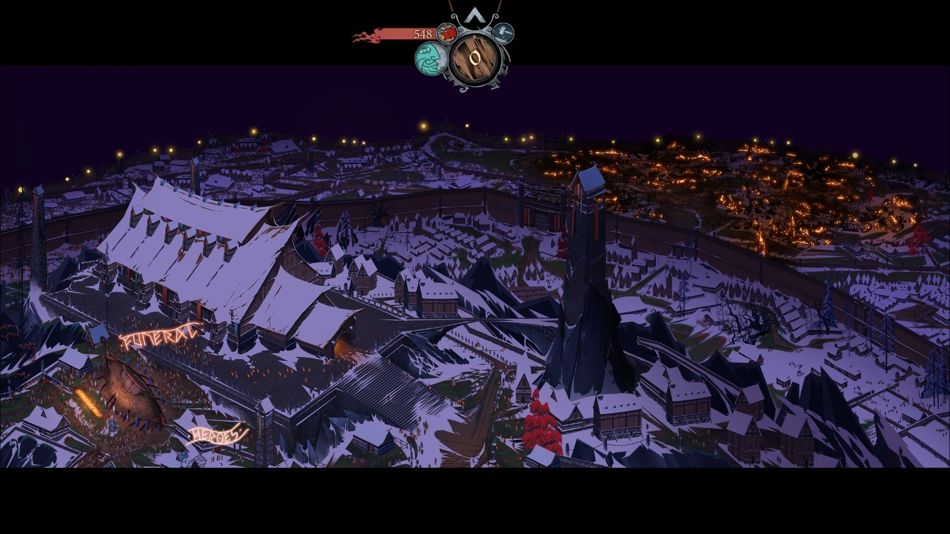 video game The Banner Saga 3 fantasy cityscape snow Image
