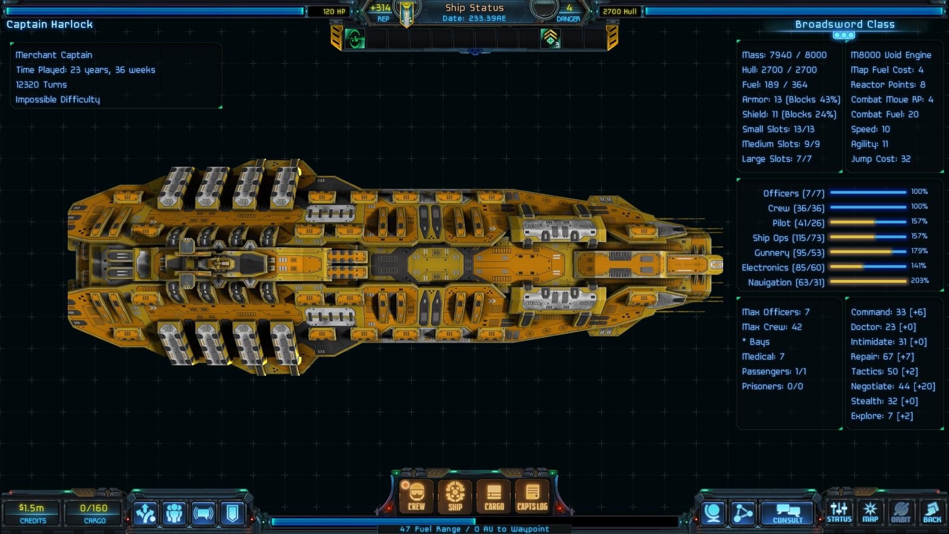 video game Star Traders: Frontiers spaceship Sci Fi game interface Image