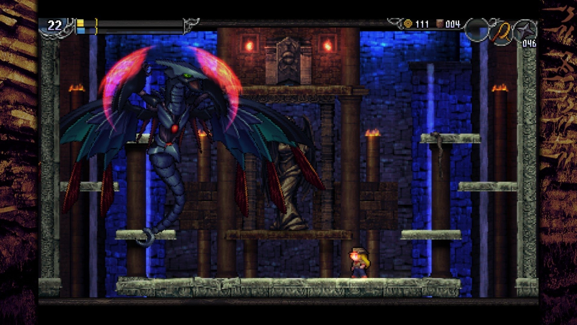 video game La-Mulana 2 boss battle fantasy Platformer Image