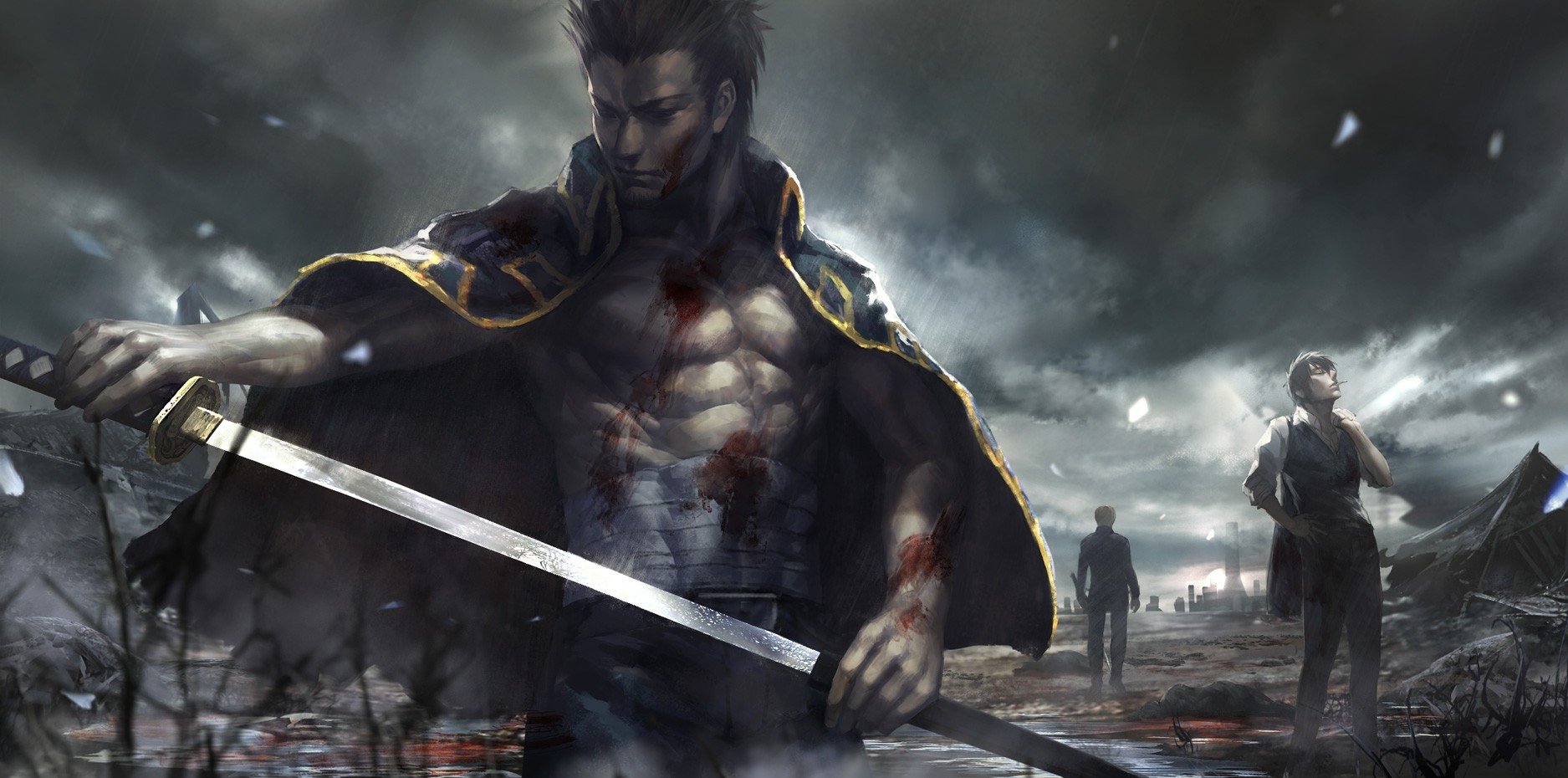 Toushirou Hijikata Kondo Isao Okita Sougo Anime Gintama Image