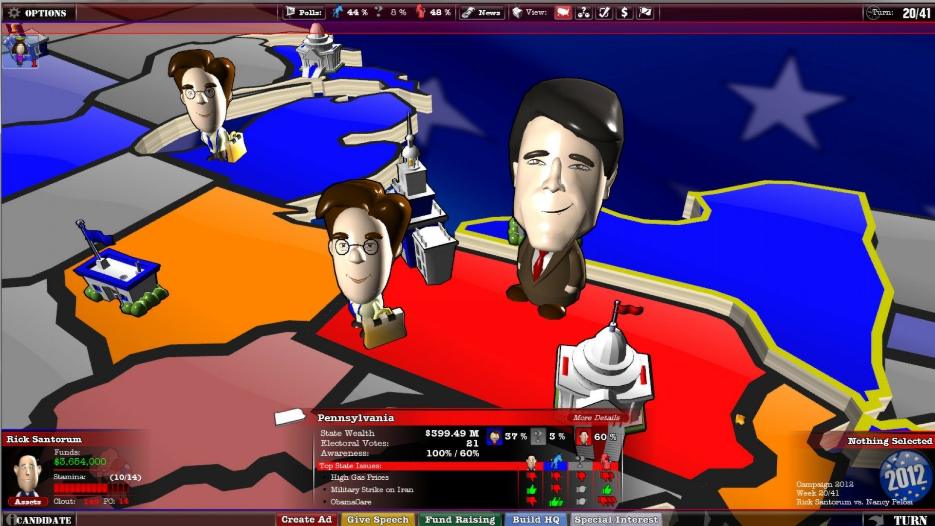 video game The Political Machine 2012 Image