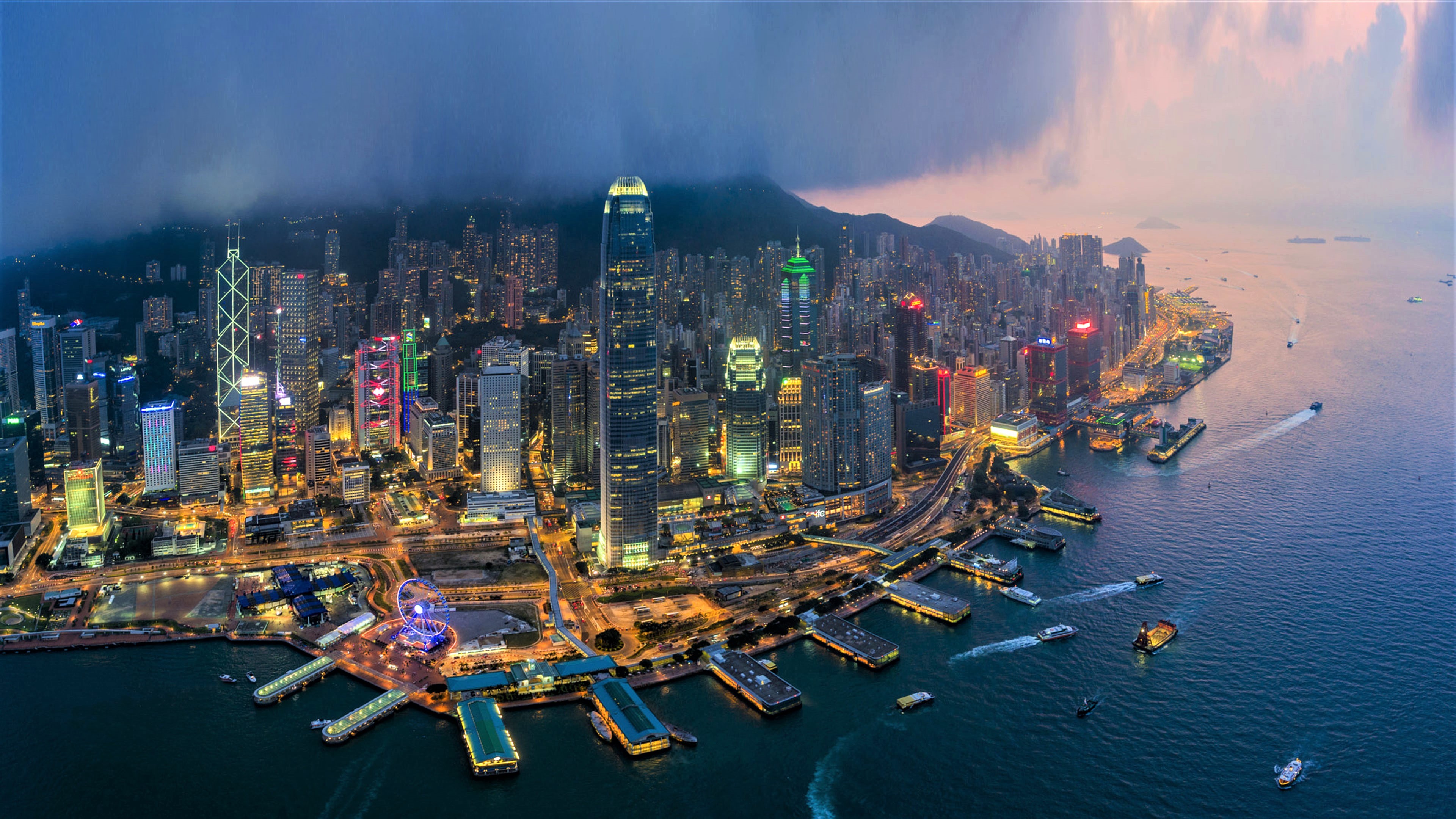 Heavy Fog And Clouds Over Hong Kong By Peerakit Jirachetthakun Image