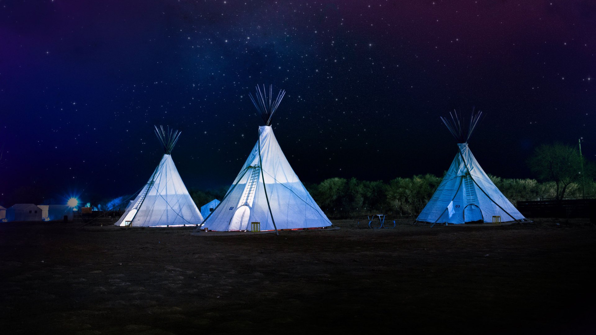 man made tipi Image