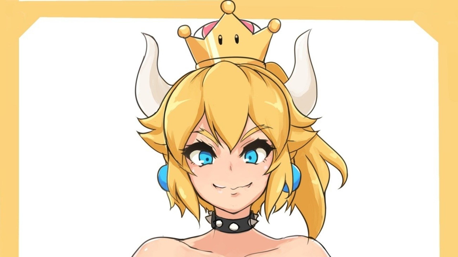video game Bowsette Anime character design cartoon Image