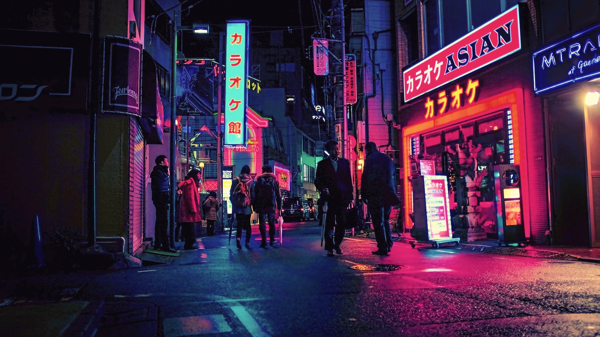 Download Neon Japan Night Man Made City Image
