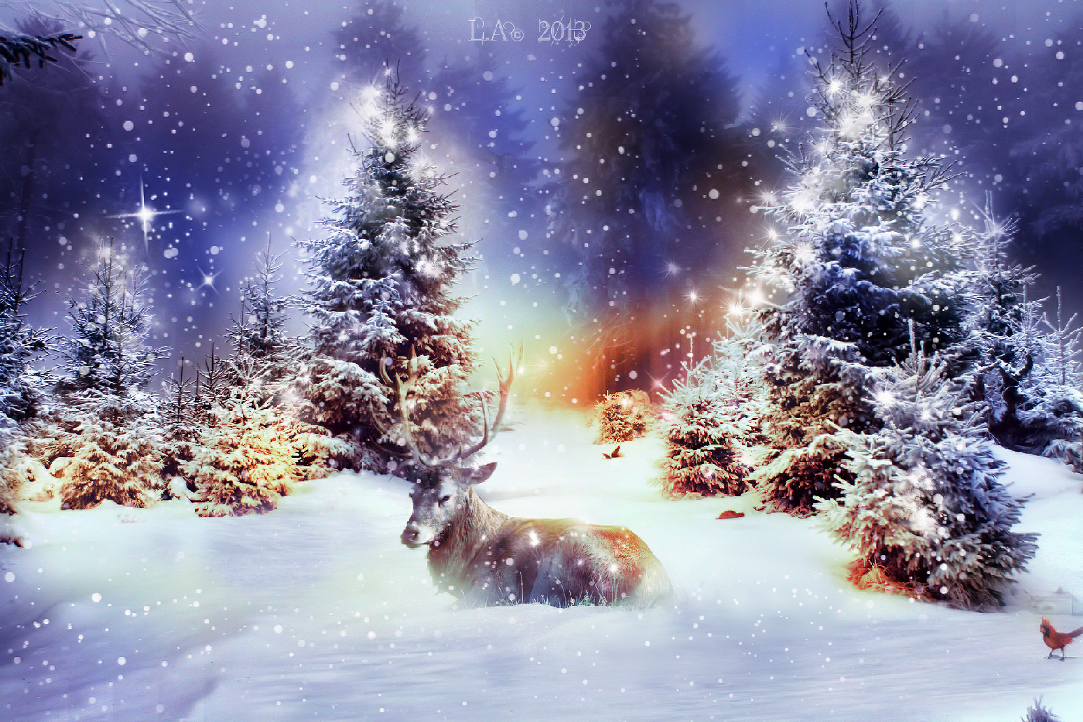 a winters tale (gateway to lapland )christmas time by la_wallpapers