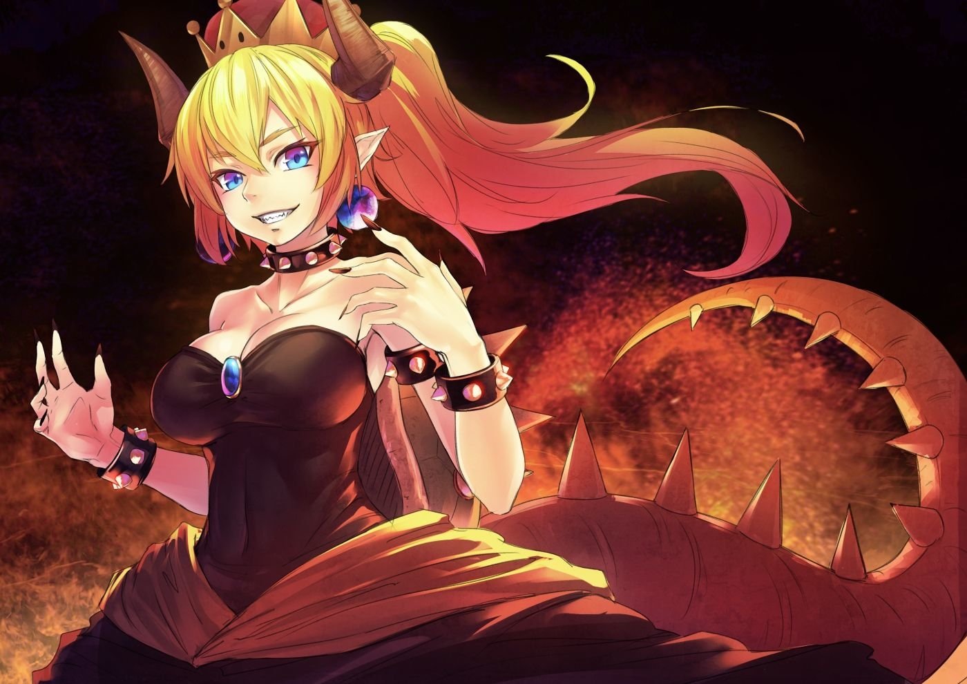 Video Game Bowsette Mario Image. 