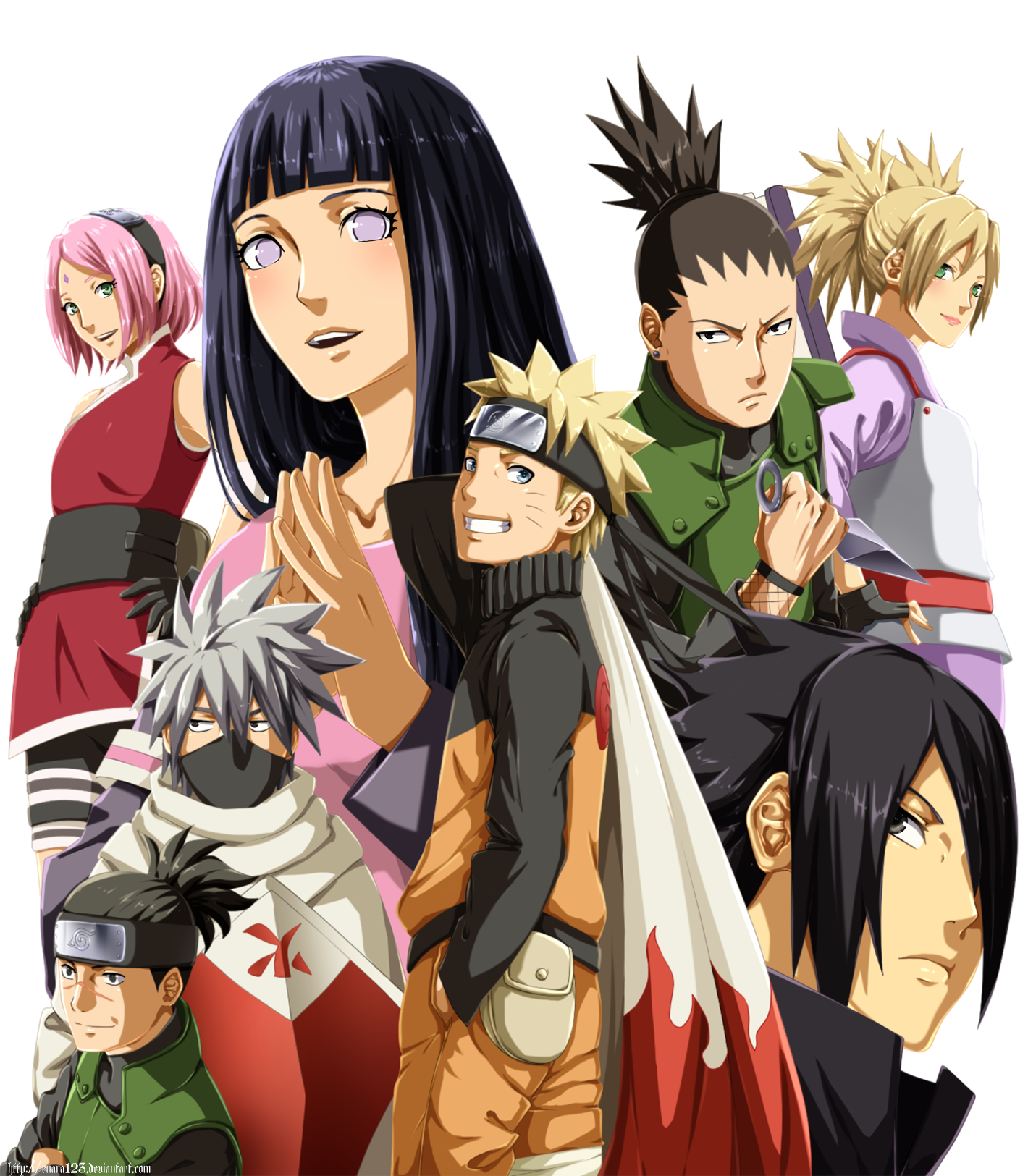 Temari (Naruto) Shikamaru Nara Iruka Umino Kakashi Hatake Hinata Hyuga Sakura Haruno Sasuke Uchiha Naruto Uzumaki Anime Naruto Naruto & Hinata Naruto & Sasuke Image