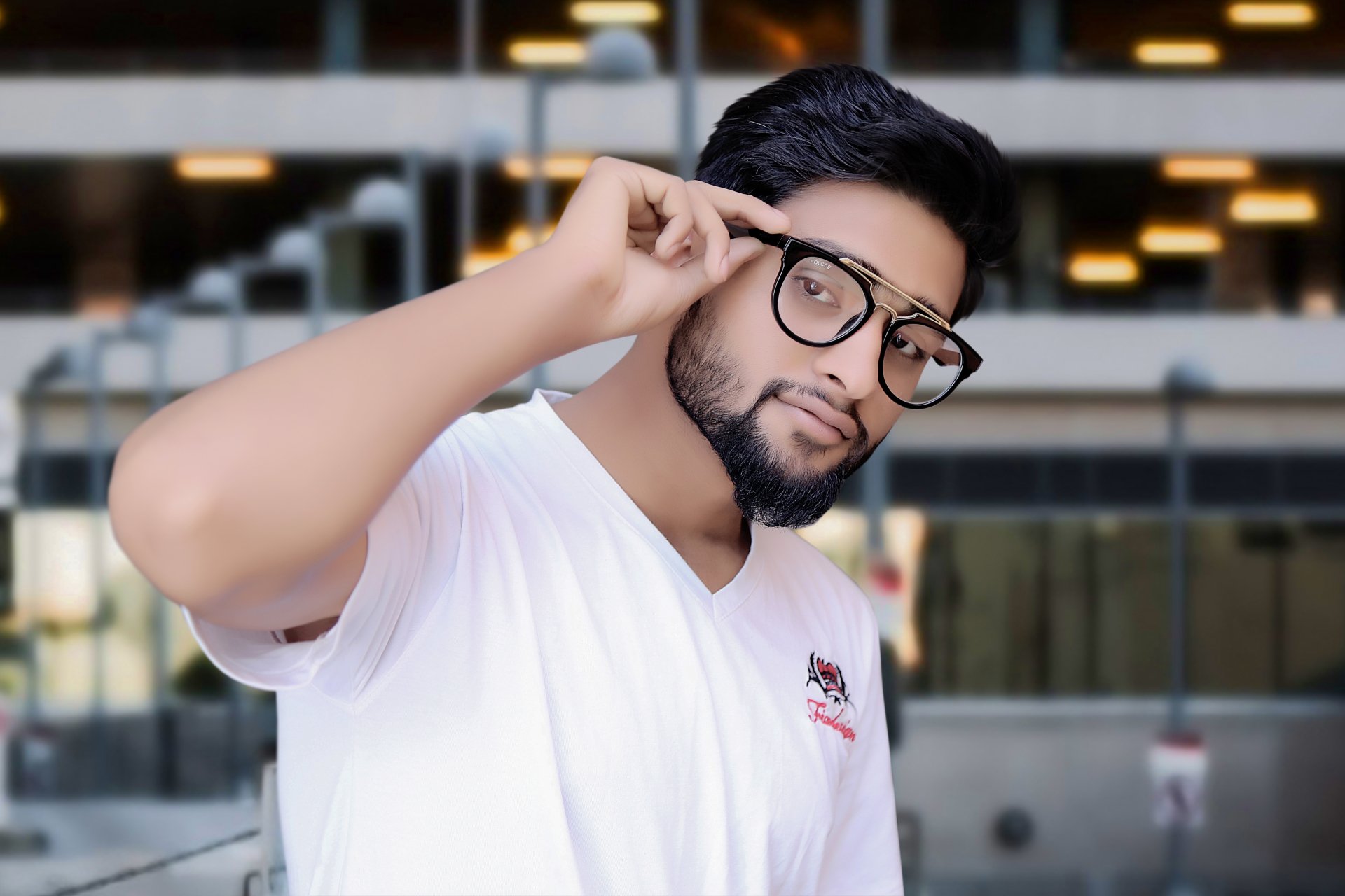 glasses man Muzaffar Somro Image