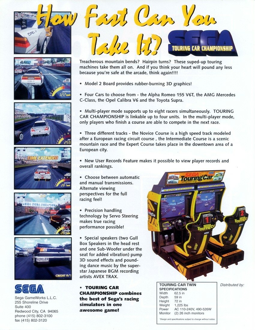 video game Sega Touring Car Championship Image