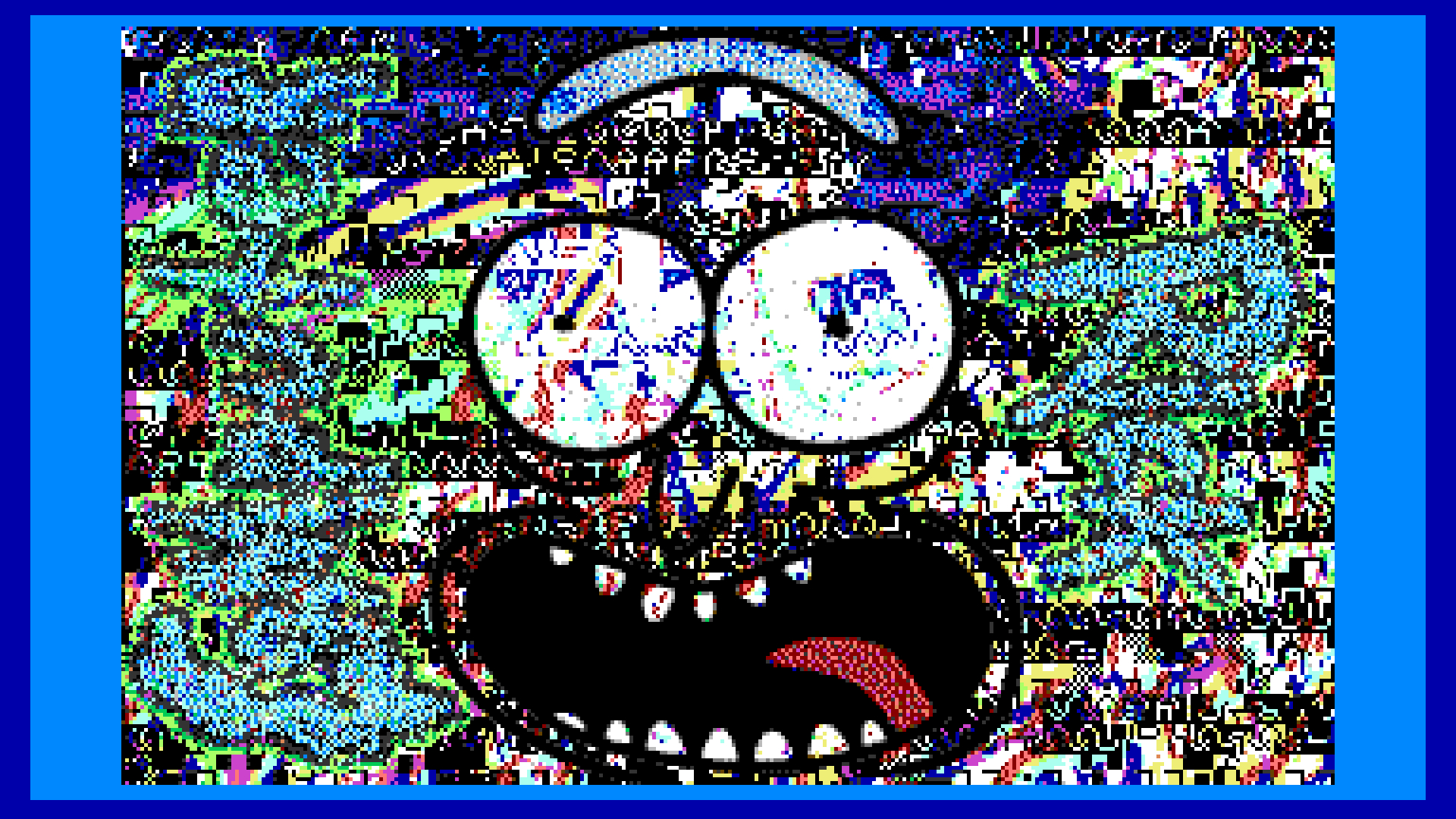Computer Glitch Rick with Logo - Commodore 64 Version by p3dsp3ds