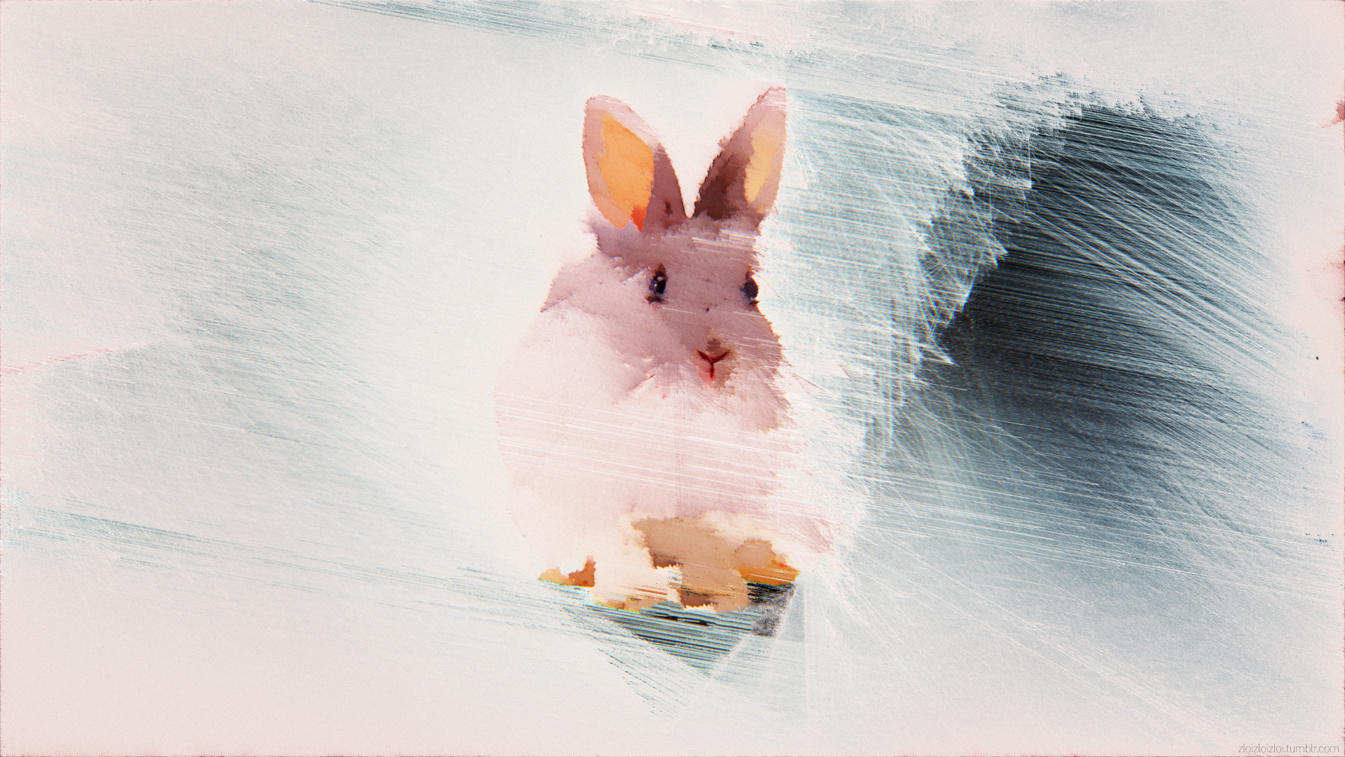 glitch art Animal rabbit Image