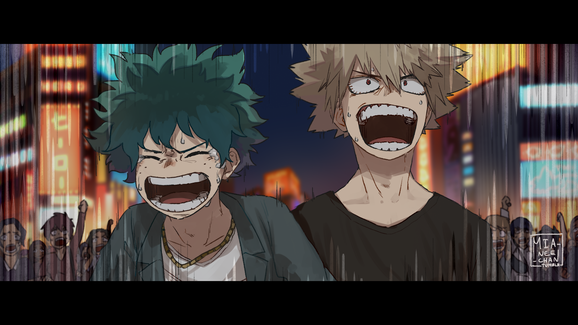 Katsuki Bakugou Izuku Midoriya Anime My Hero Academia Image