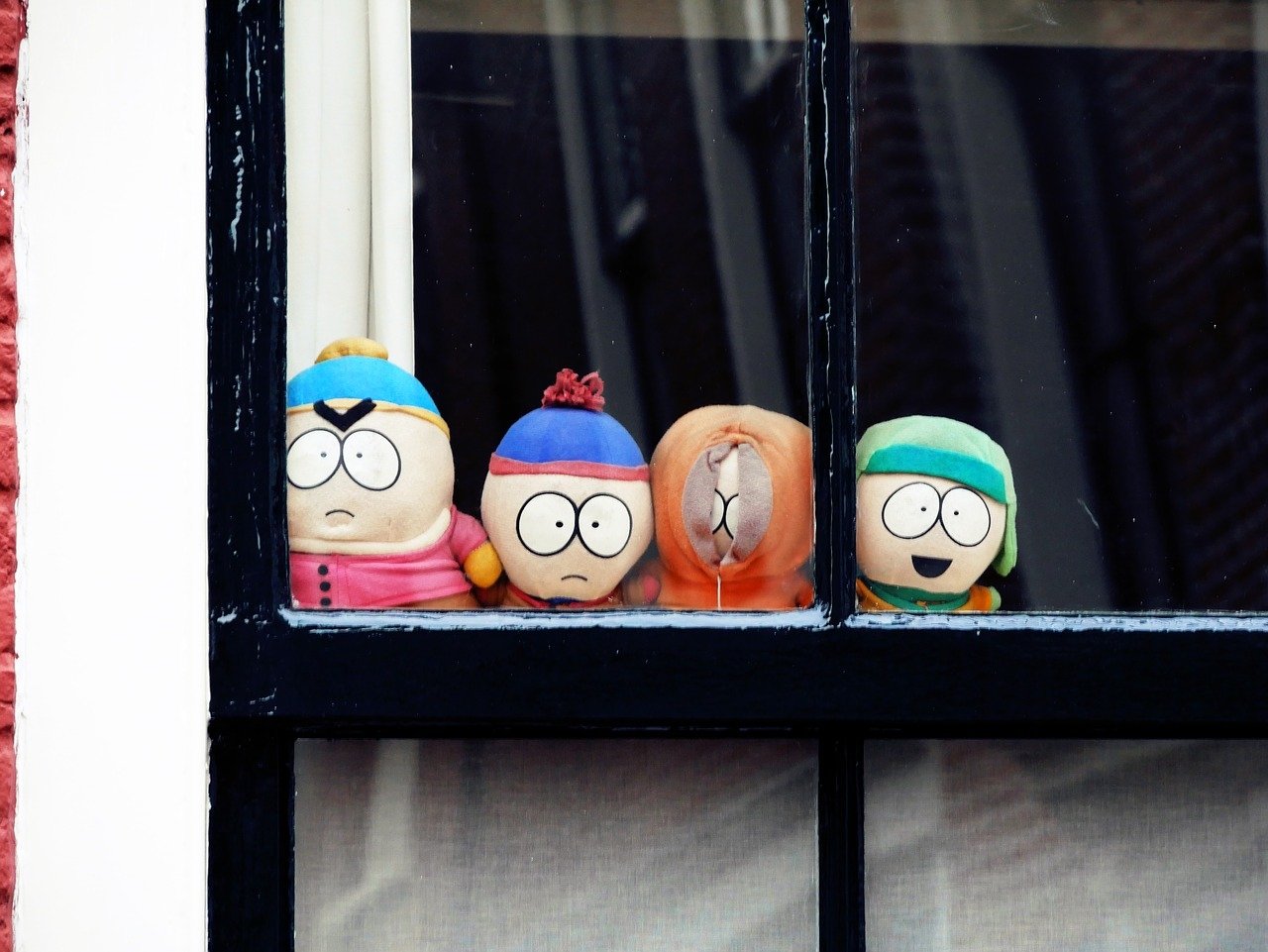  South Park Toys in a Window by Adelia Sitdikova