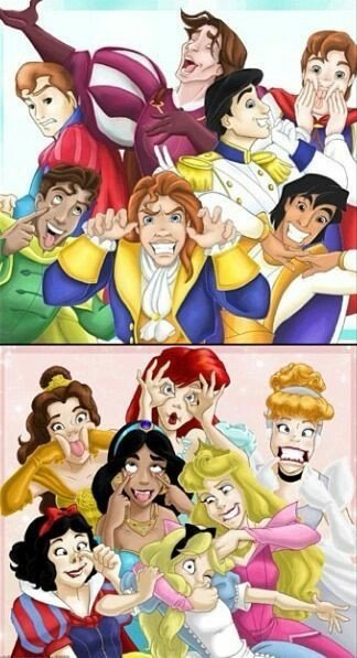 Princess Jasmine Snow White Belle (Beauty and the Beast) Cinderella Alice (Alice in Wonderland) Ariel (The Little Mermaid) Aladdin Prince Eric movie Disney Image