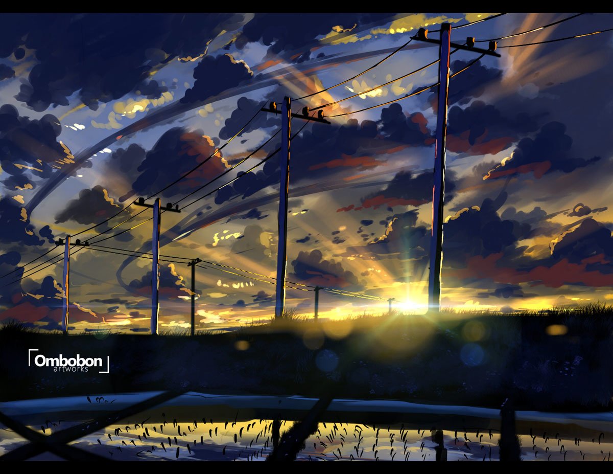 Anime sunrise Image