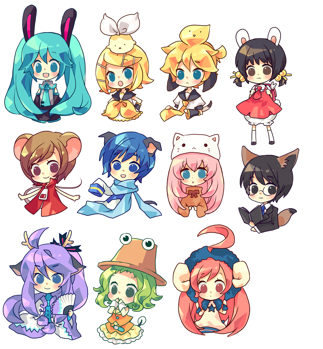 Vocaloid Animals by yukinell