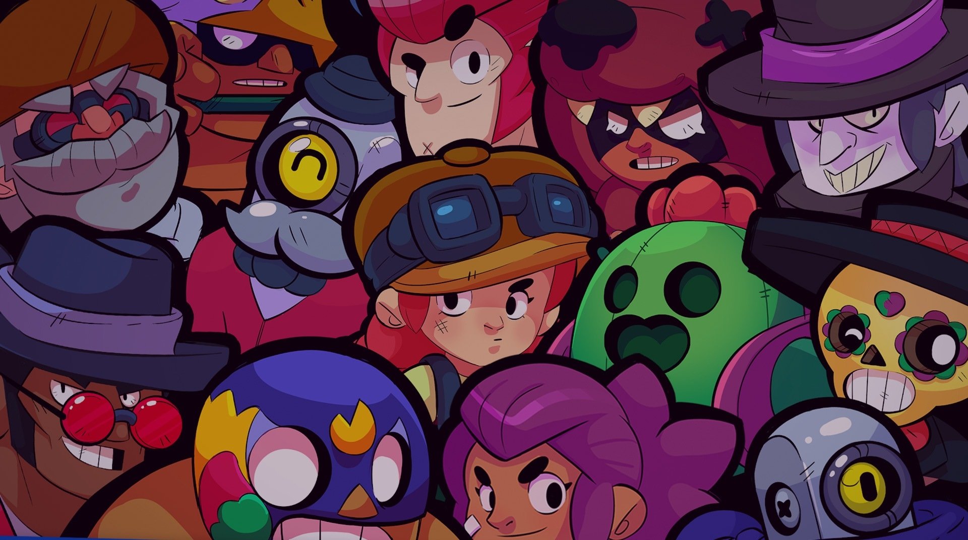 video game Brawl Stars cartoon characters colorful animated Image