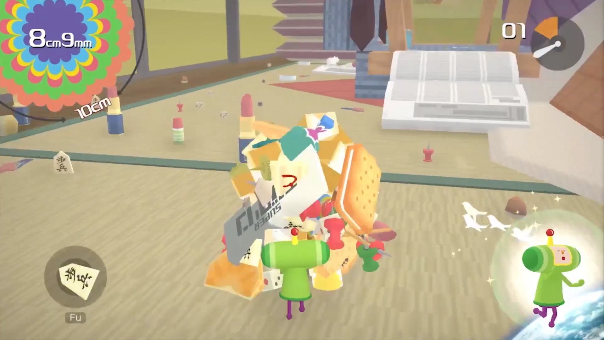 video game Katamari Damacy Reroll Katamari Damacy colorful characters game design Image