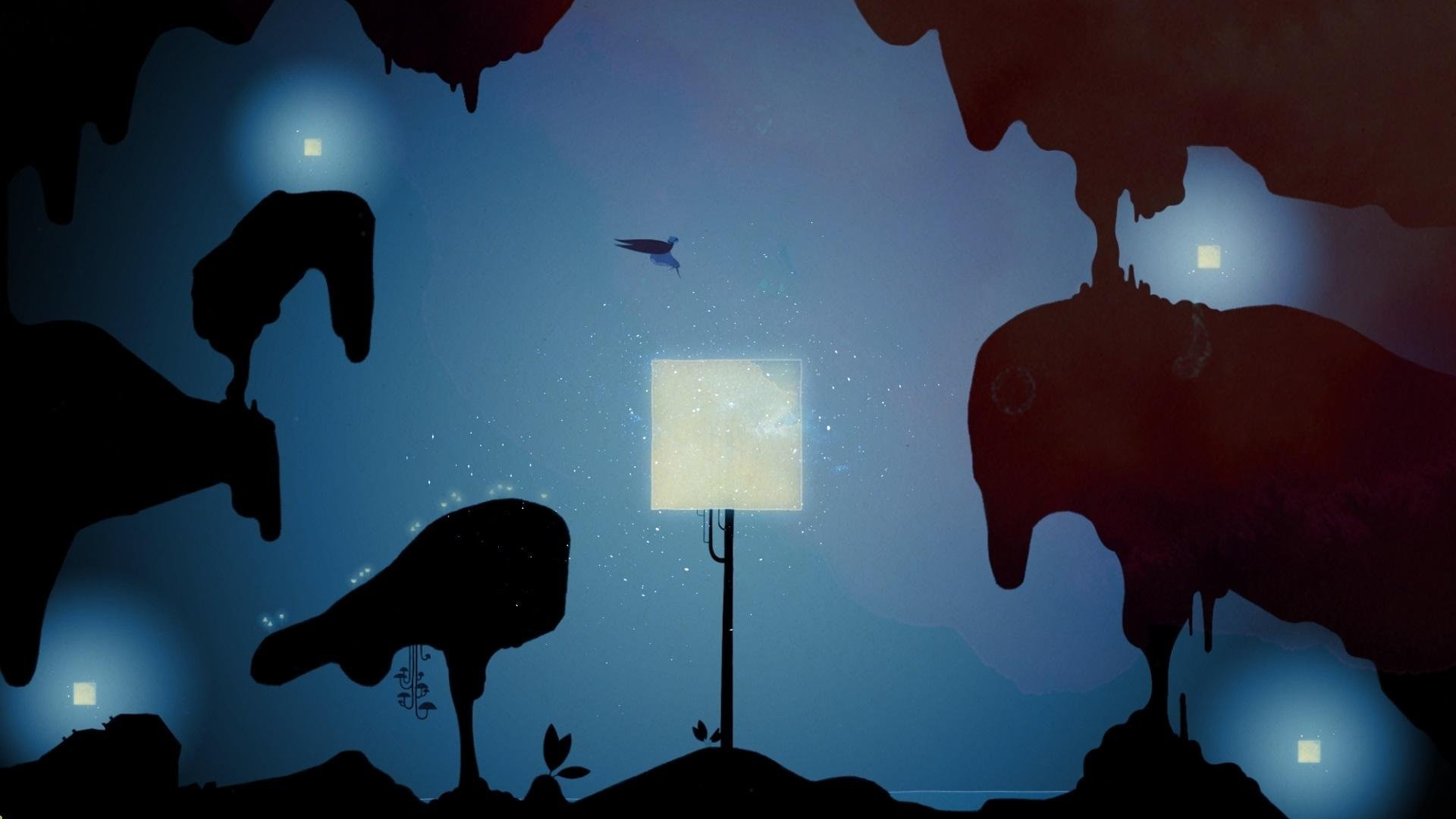 video game Gris (Game) cave silhouette light Image