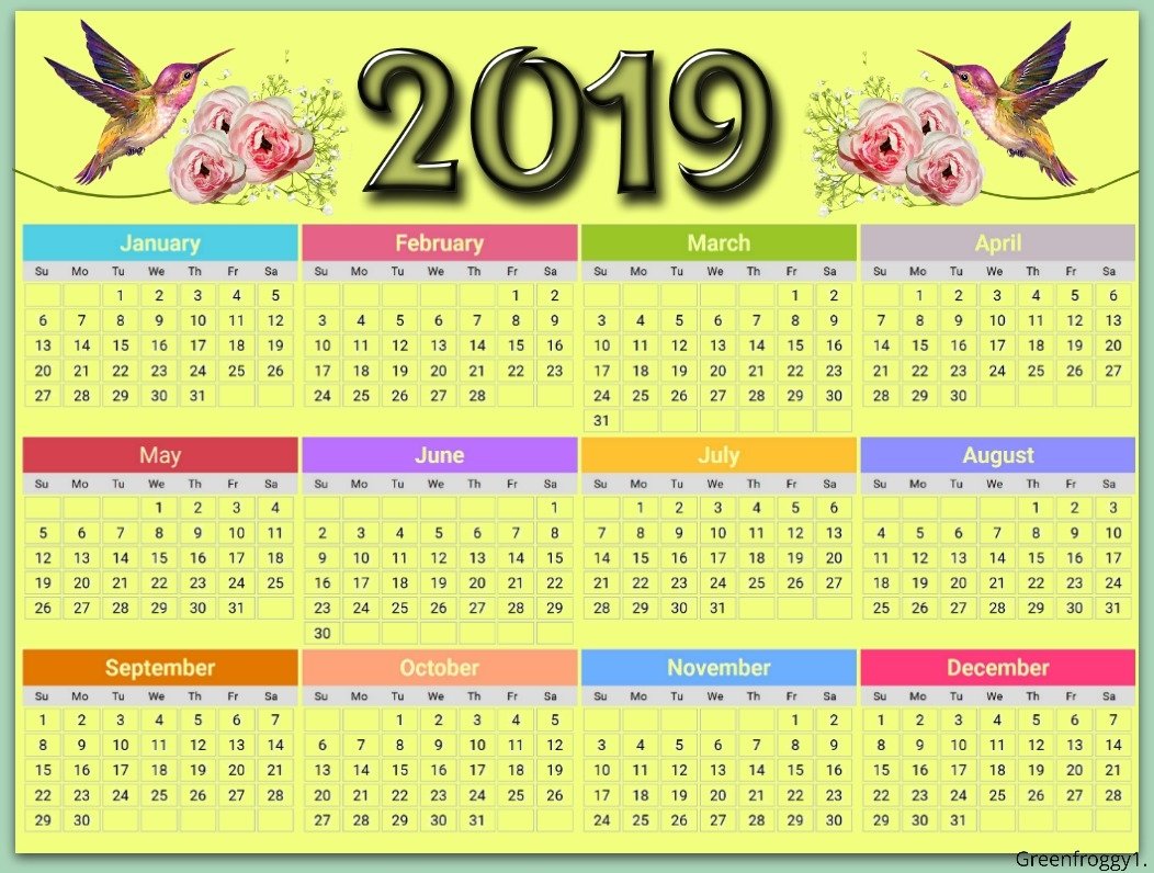  2019 CALENDAR