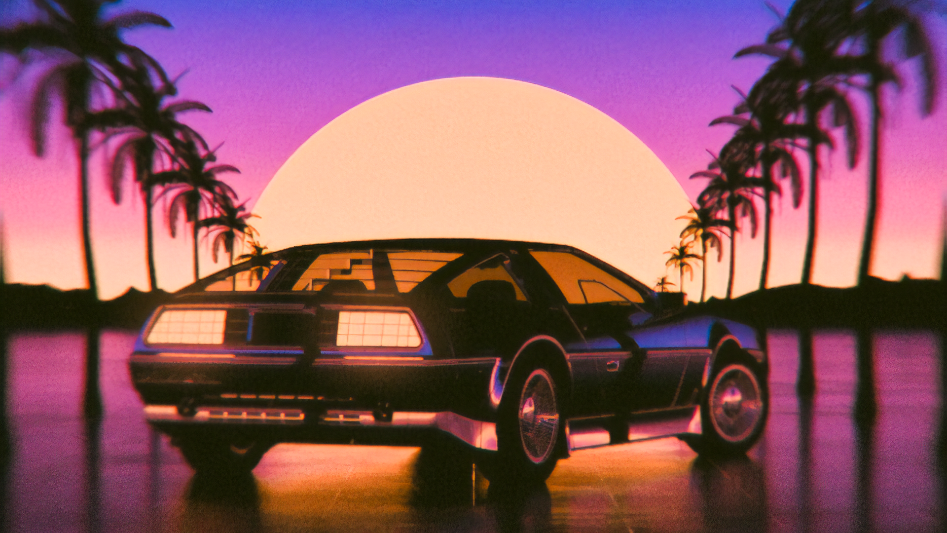  Delorean Moody Sunset