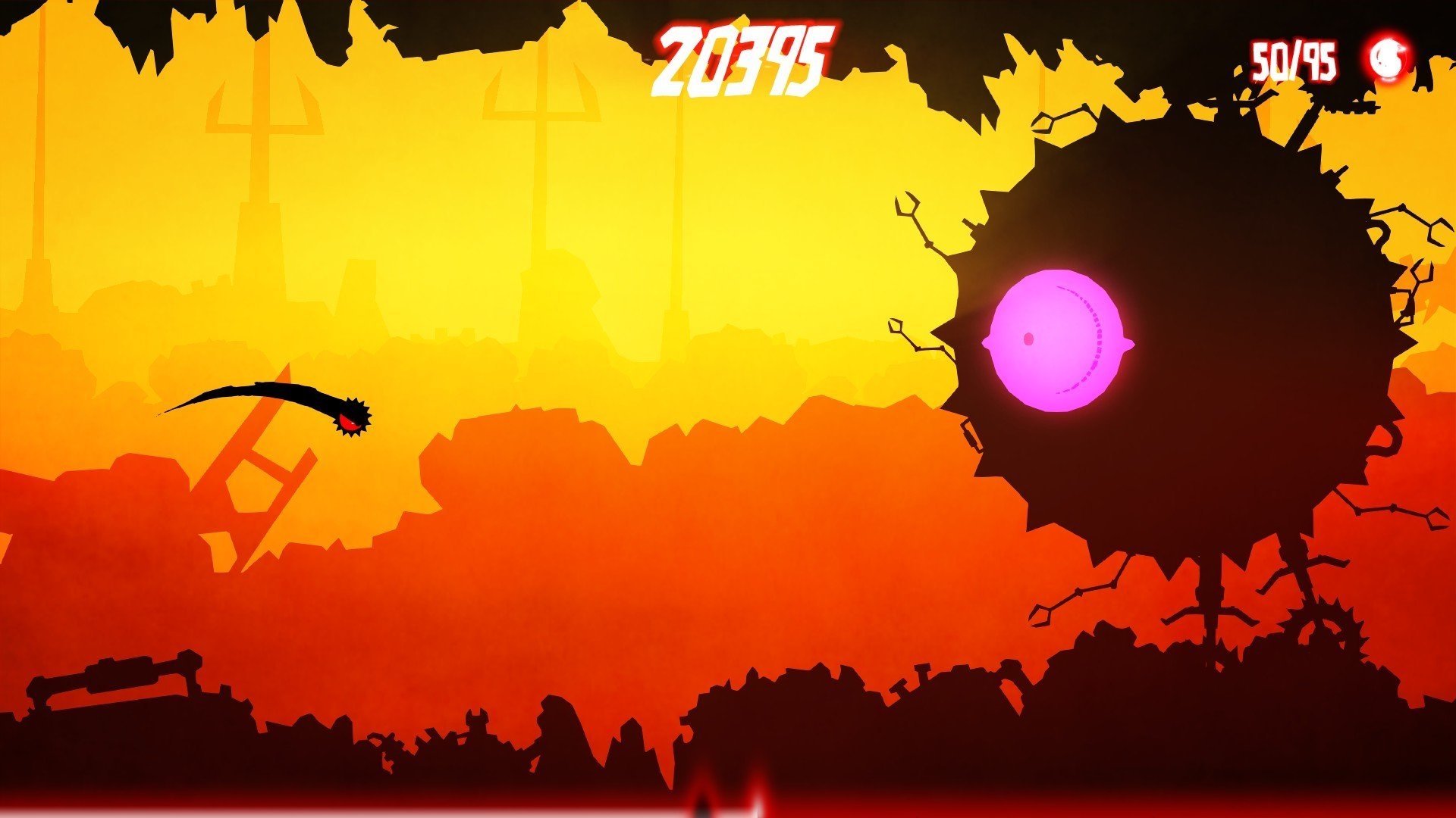 video game Odium to the Core Platformer silhouette Action Image