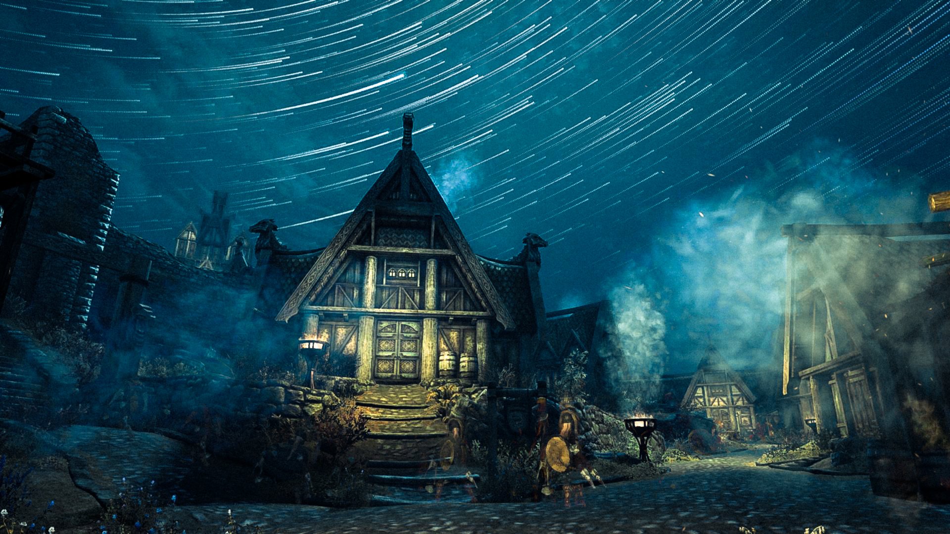  The Plains District of Whiterun, home to the city's shops and market by WatchTheSkiies