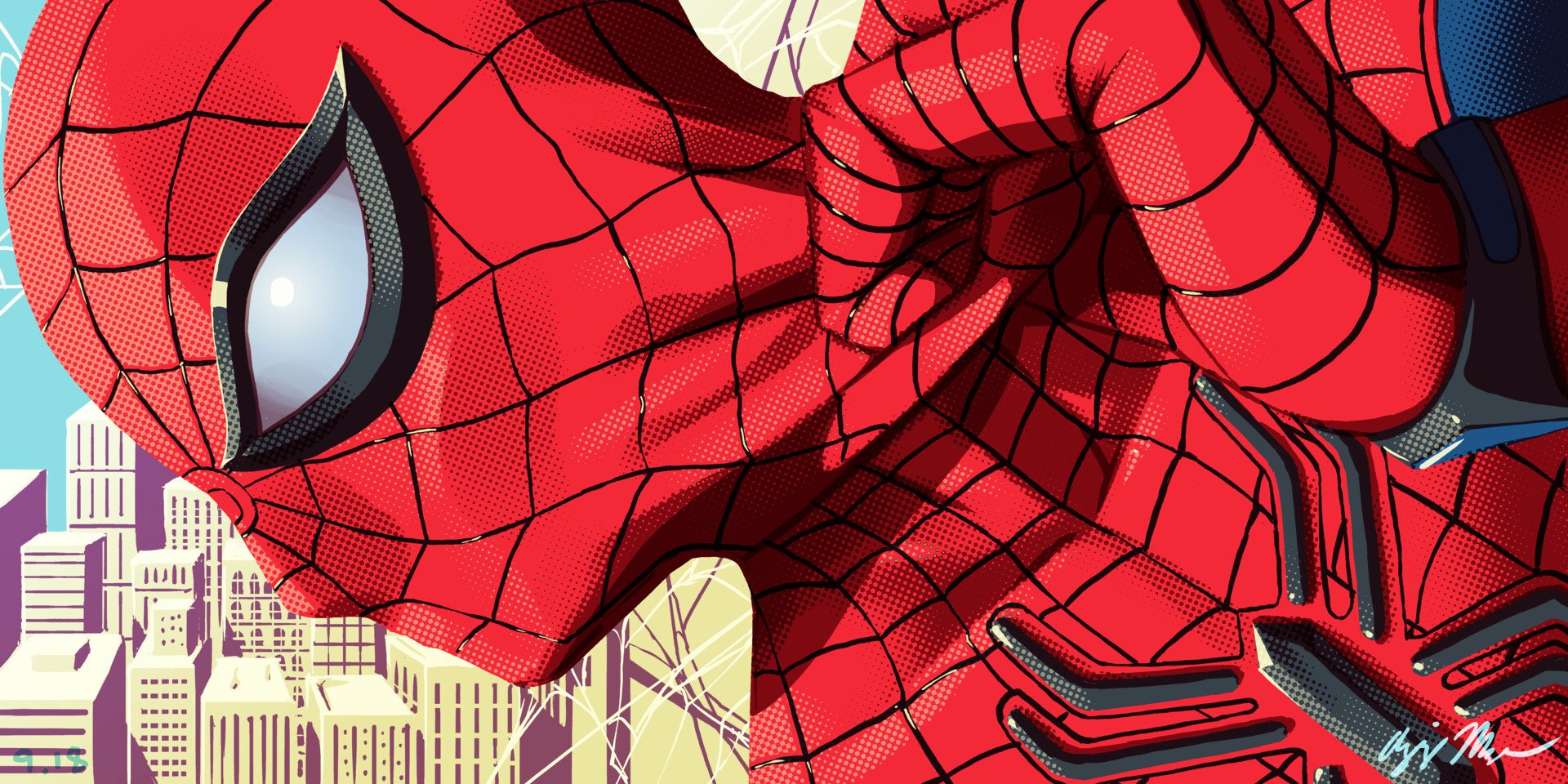 Comic spider man Image