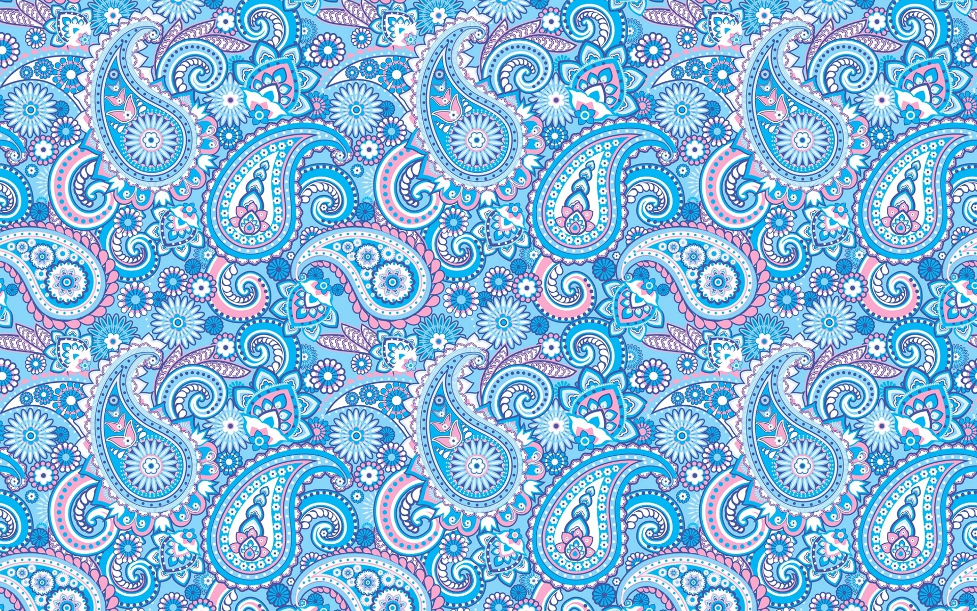  Blue Paisley Design