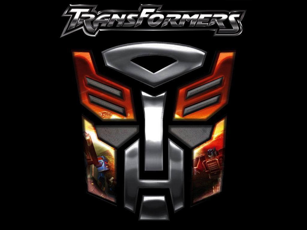 A bold Transformers logo featuring the iconic Autobot emblem, blending dynamic comic art elements that showcase the franchise's vibrant universe.