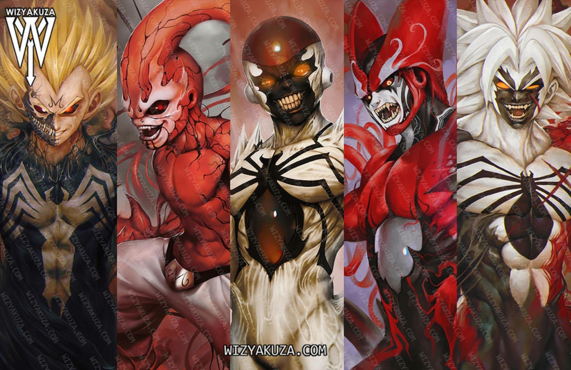 Symbiotes (Venom) x DBZ by a href="https://alphacoders.com/author/view...