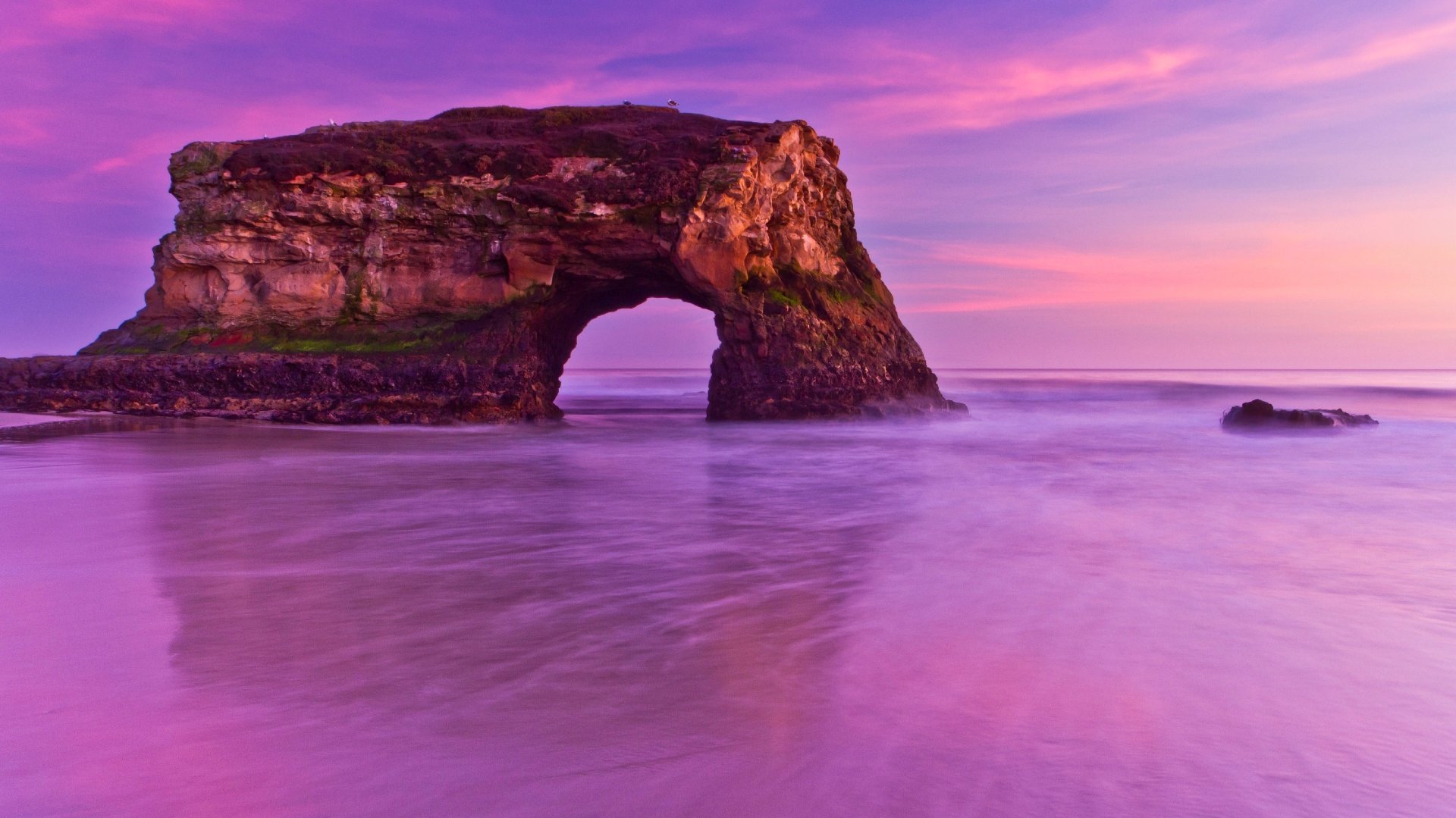 Ocean Rock with Arch at Sunset Image - ID: 237202 - Image Abyss
