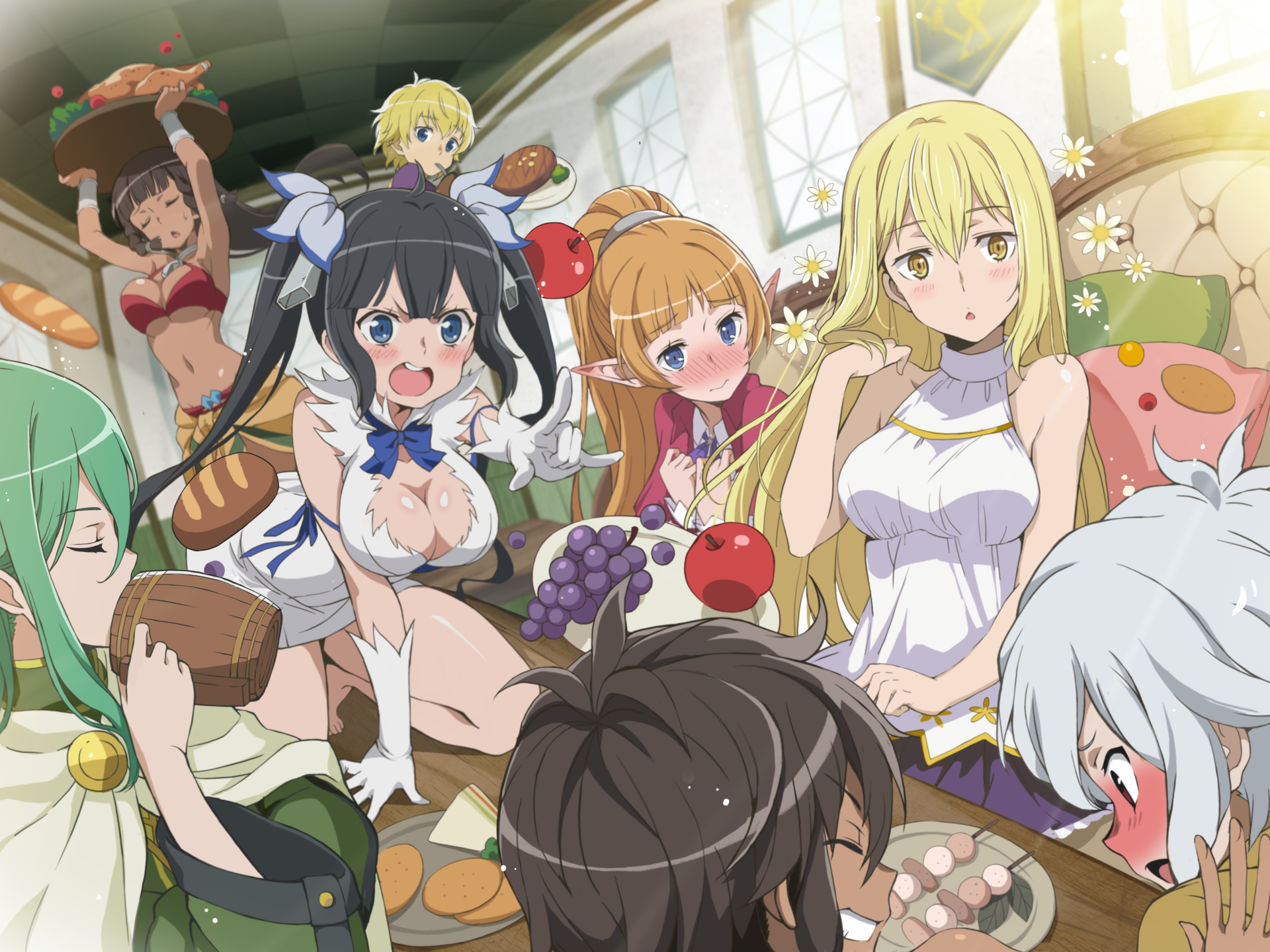 Finn Deimne Hestia (DanMachi) Bell Cranel Aiz Wallenstein Is It Wrong to Try to Pick Up Girls in a Dungeon? Anime Image