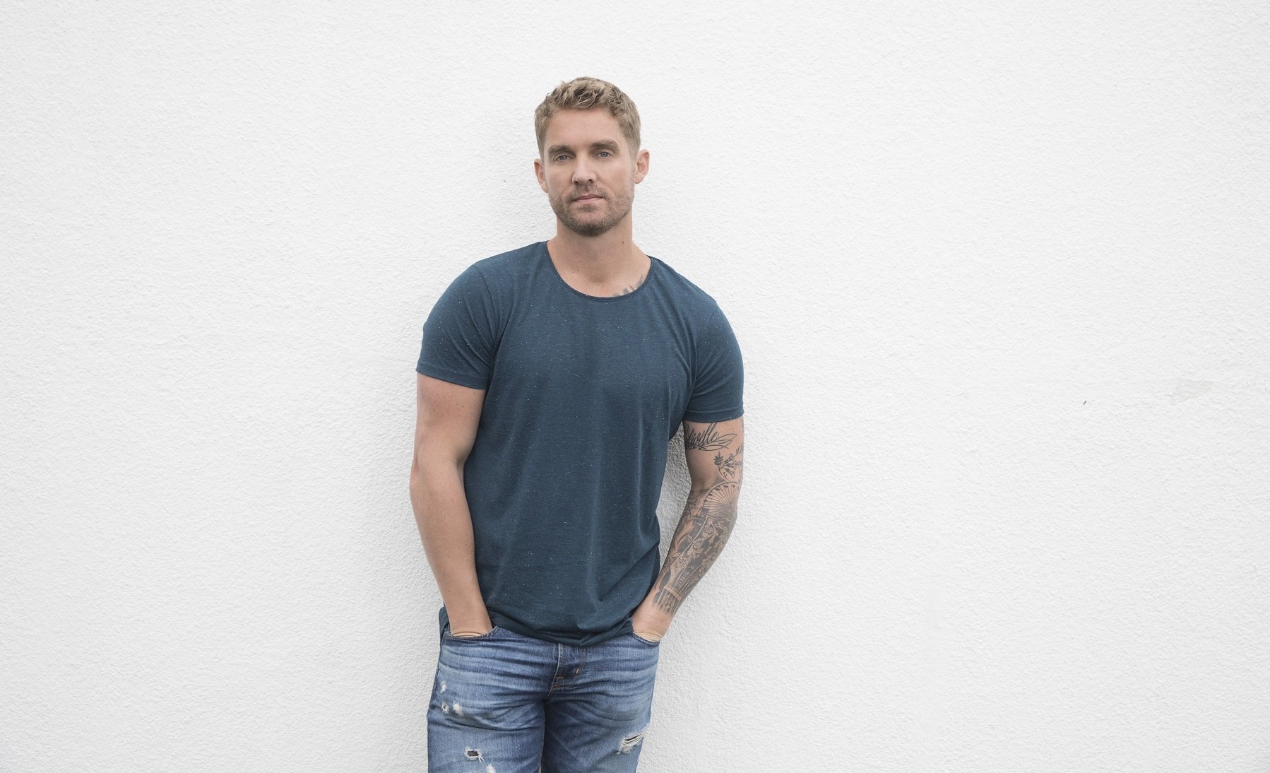 music Brett Young man casual clothing tattoo Image