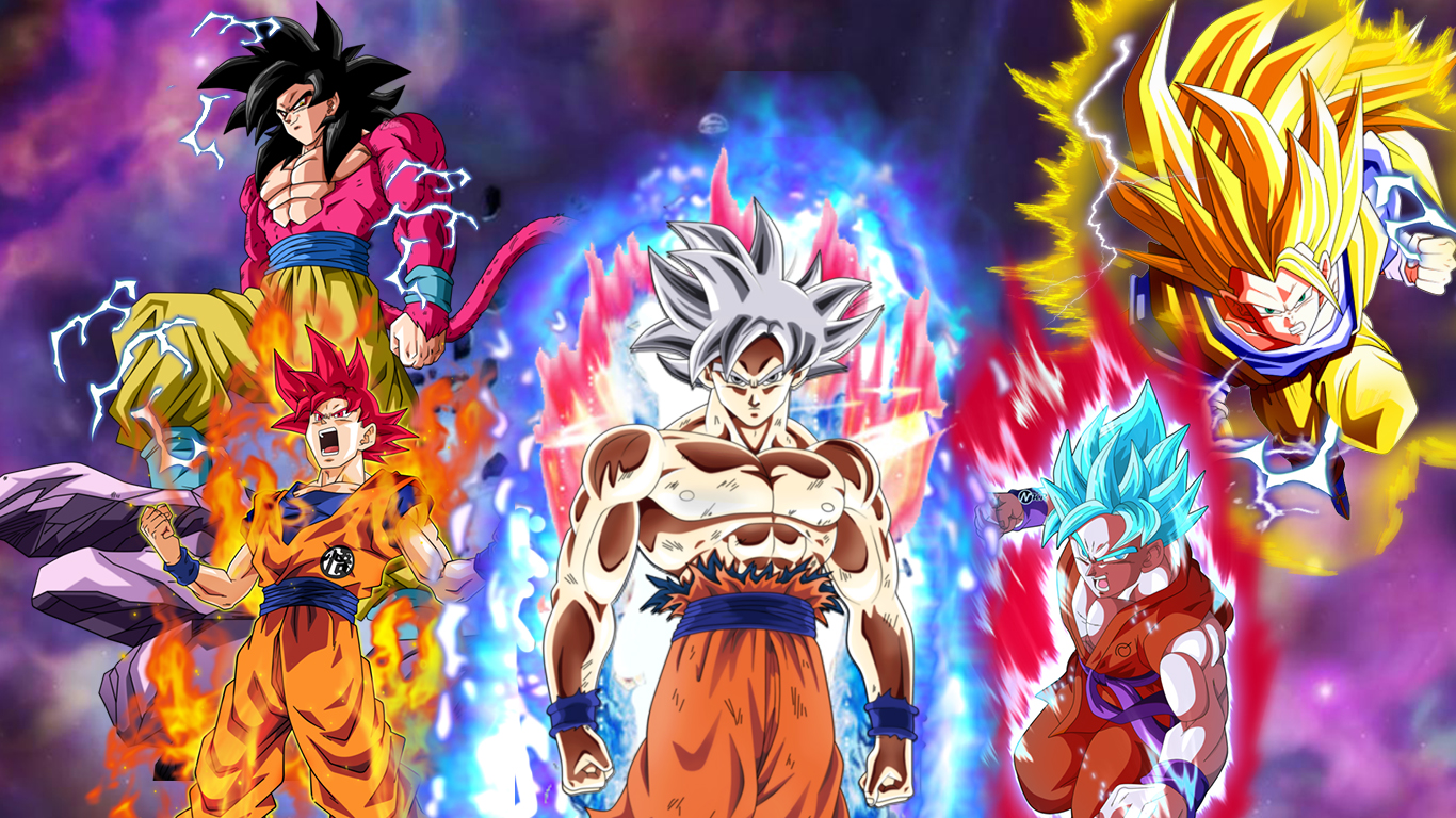 Goku's divine transformation - wide 3
