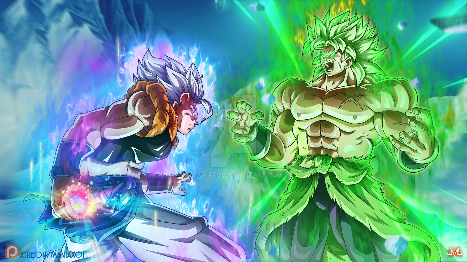 Gogeta vs Broly by Maniaxoi
