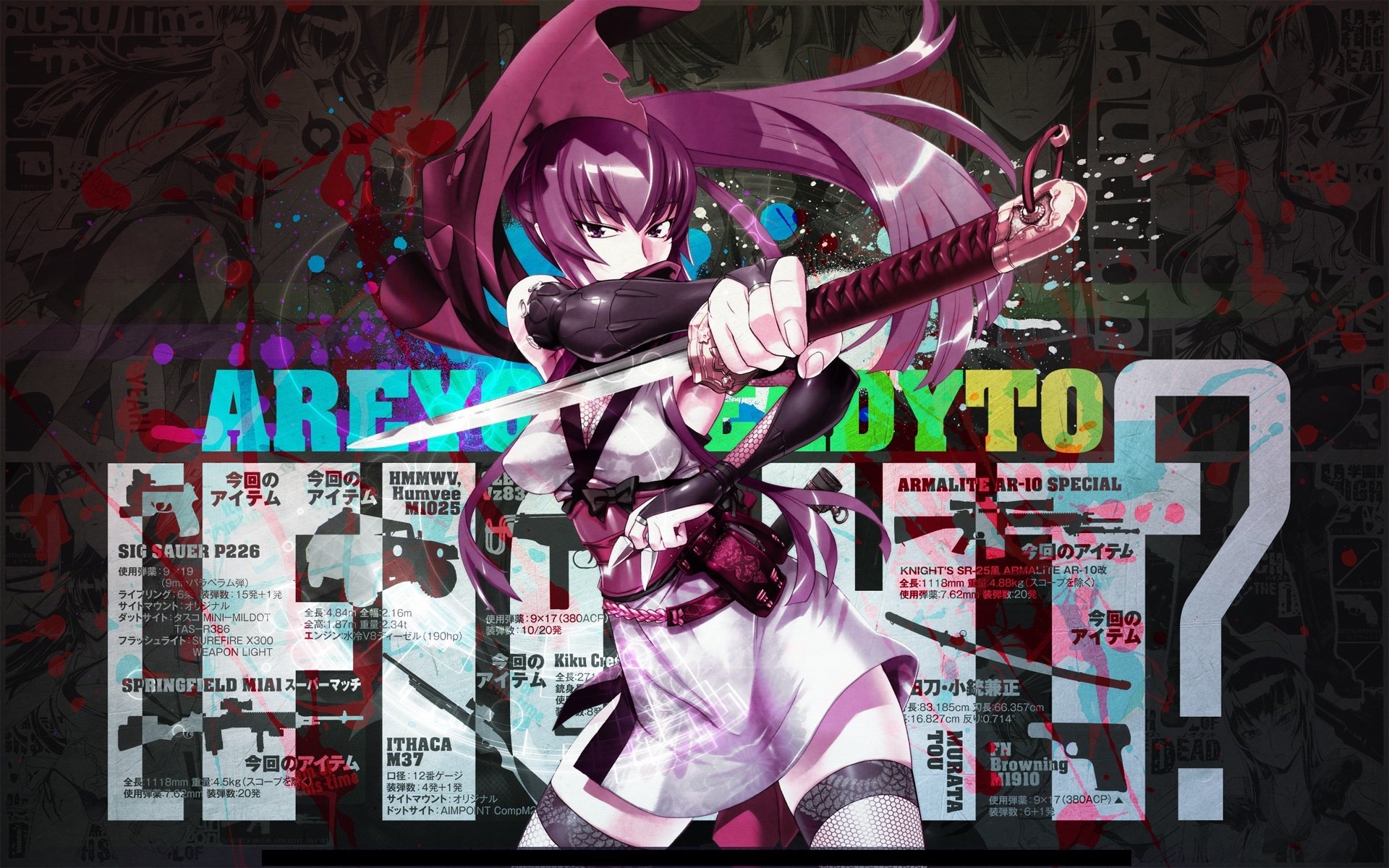 Saeko Busujima Anime Highschool Of The Dead Image